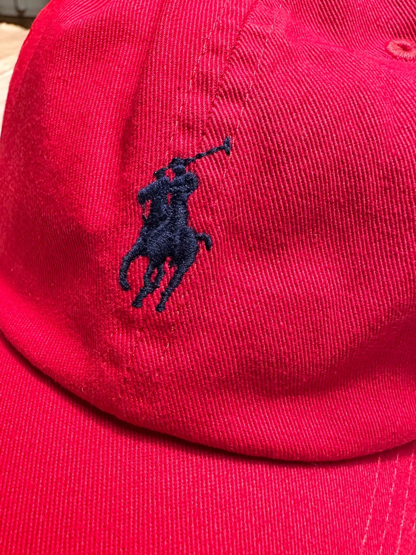 Ralph Lauren Ralph Lauren Unisex Classic Red Cotton Cap Size ONE SIZE - 2 Thumbnail