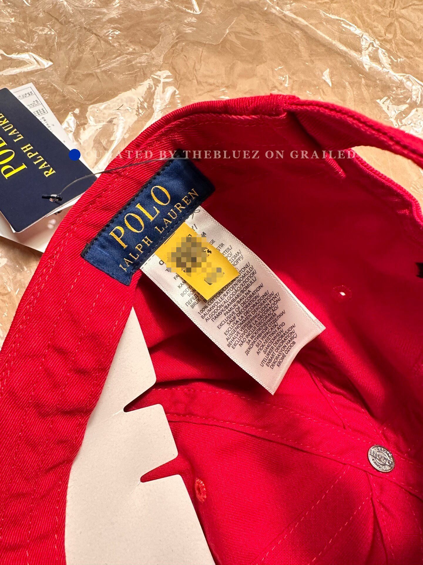 Ralph Lauren Ralph Lauren Unisex Classic Red Cotton Cap Size ONE SIZE - 4 Thumbnail