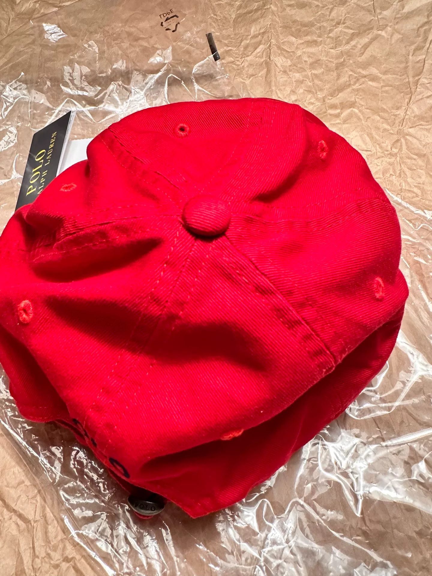 Ralph Lauren Ralph Lauren Unisex Classic Red Cotton Cap Size ONE SIZE - 8 Thumbnail