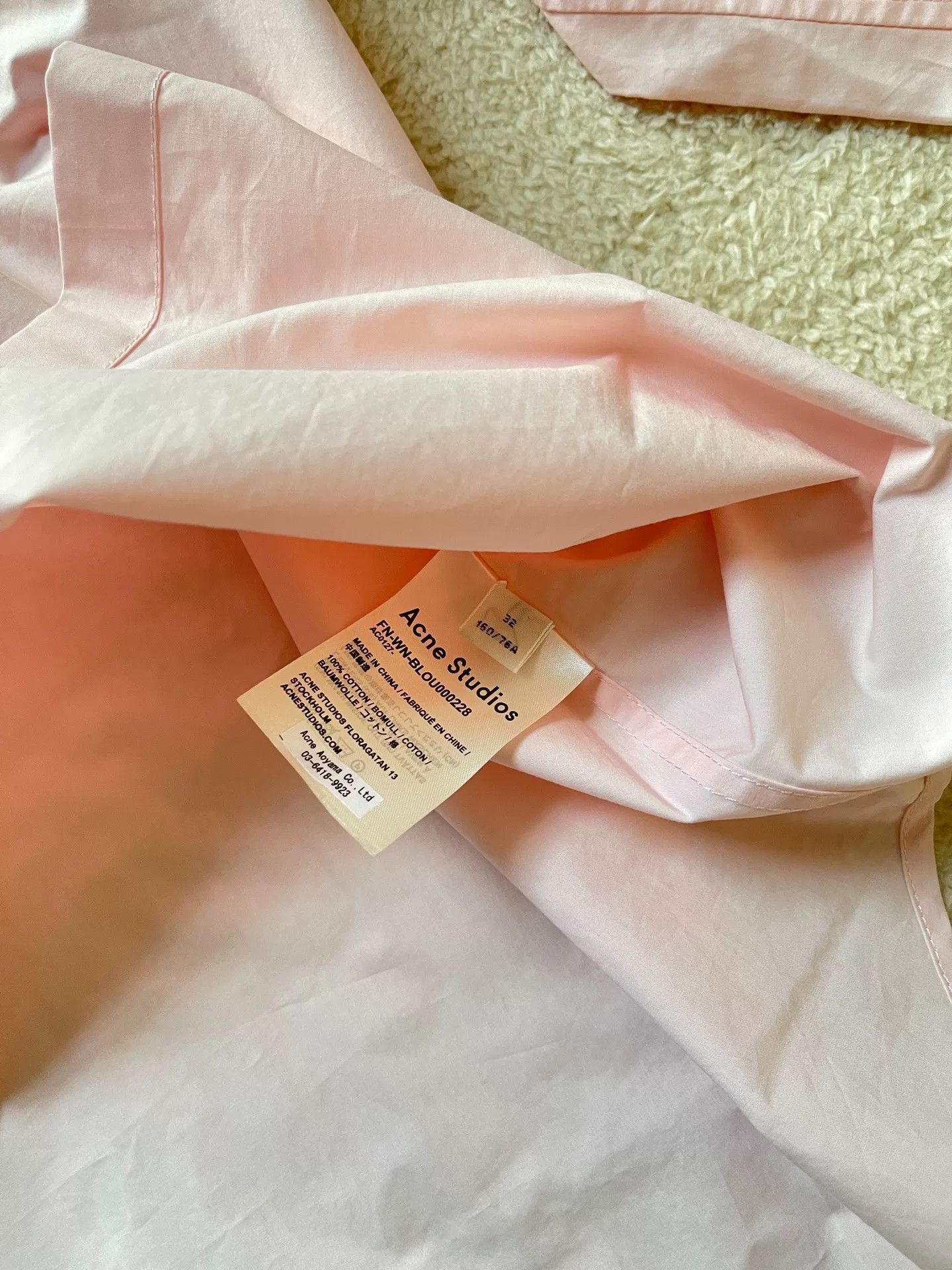 Acne Studios ACNE Pink Long-Sleeve Shirt Size M / US 6-8 / IT 42-44 - 5 Thumbnail