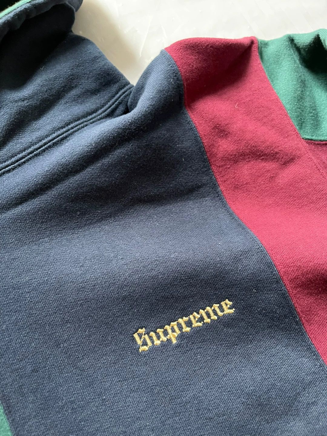 Supreme Supreme FW18 Tricolor Hooded Sweatshirt Size US XL / EU 56 / 4 - 2 Thumbnail