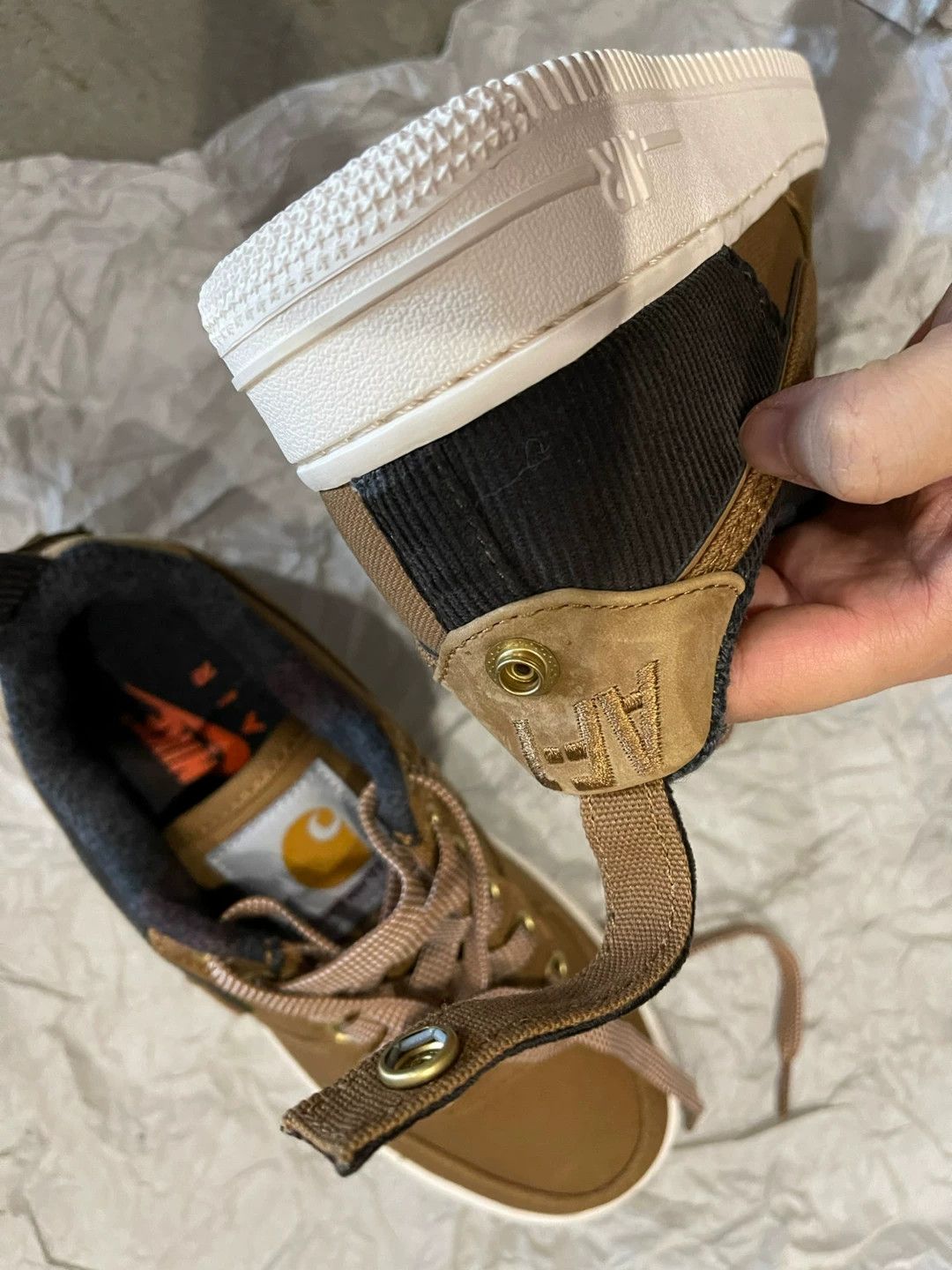 Carhartt Wip Carhartt WIP x Nike Air Force 1 Low PRM Size US 5 / IT 35 - 6 Thumbnail