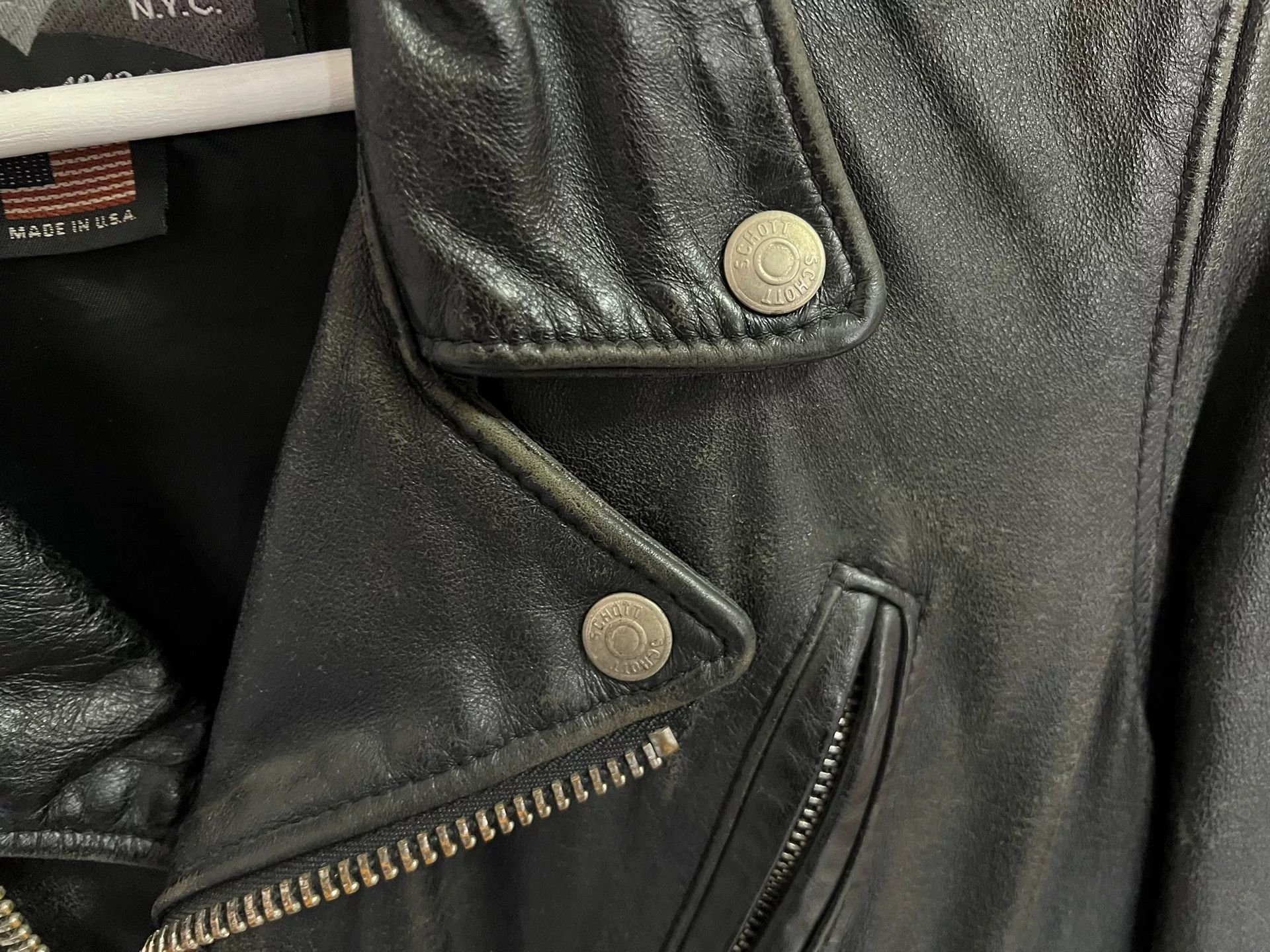 Schott Schott 626 VN Vintage Leather Jacket Size US S / EU 44-46 / 1 - 7 Thumbnail