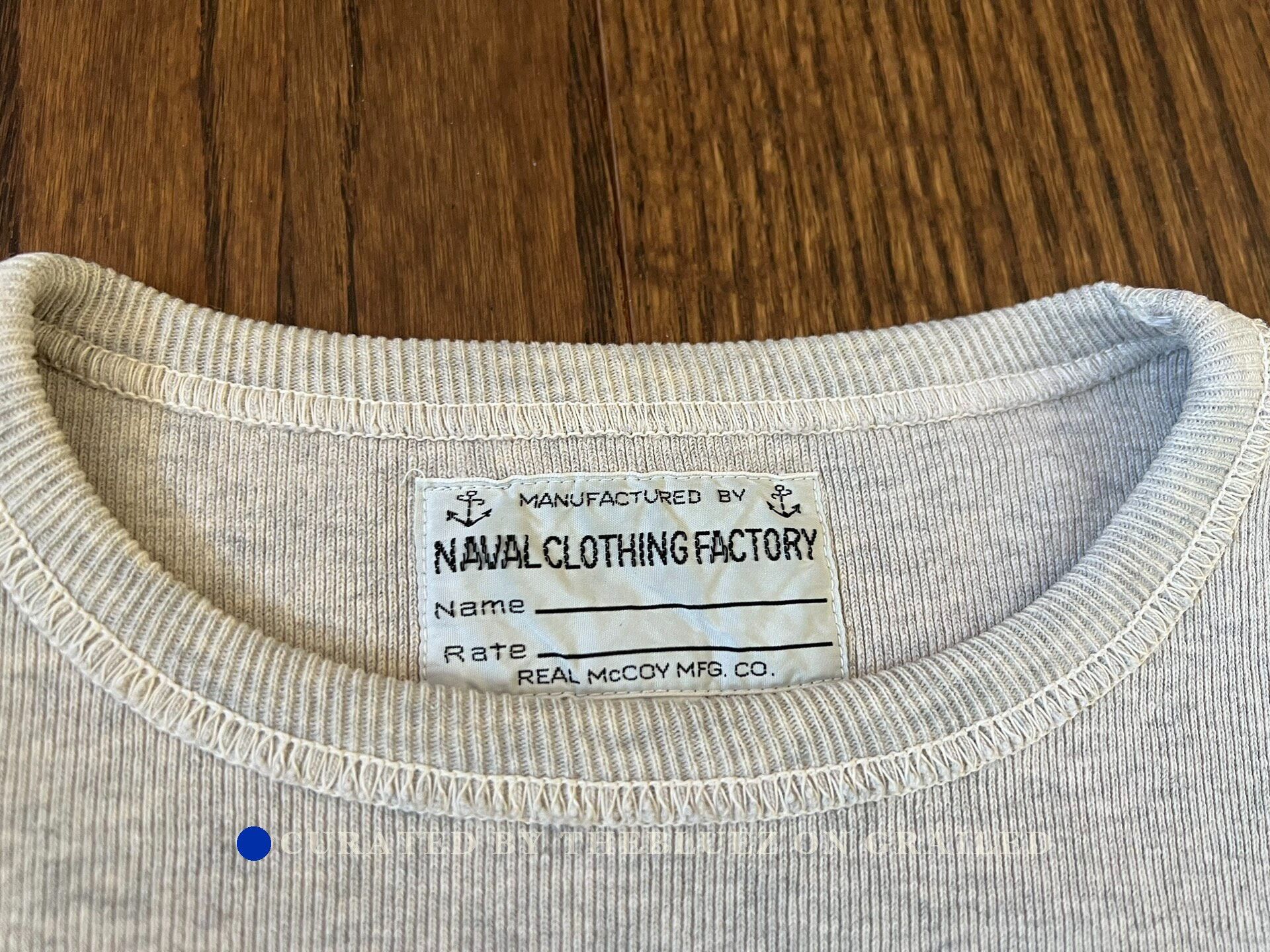 The Real McCoy's Real Moccoy N1 Navy Cotton Blend Sweater Size US M / EU 48-50 / 2 - 2 Thumbnail
