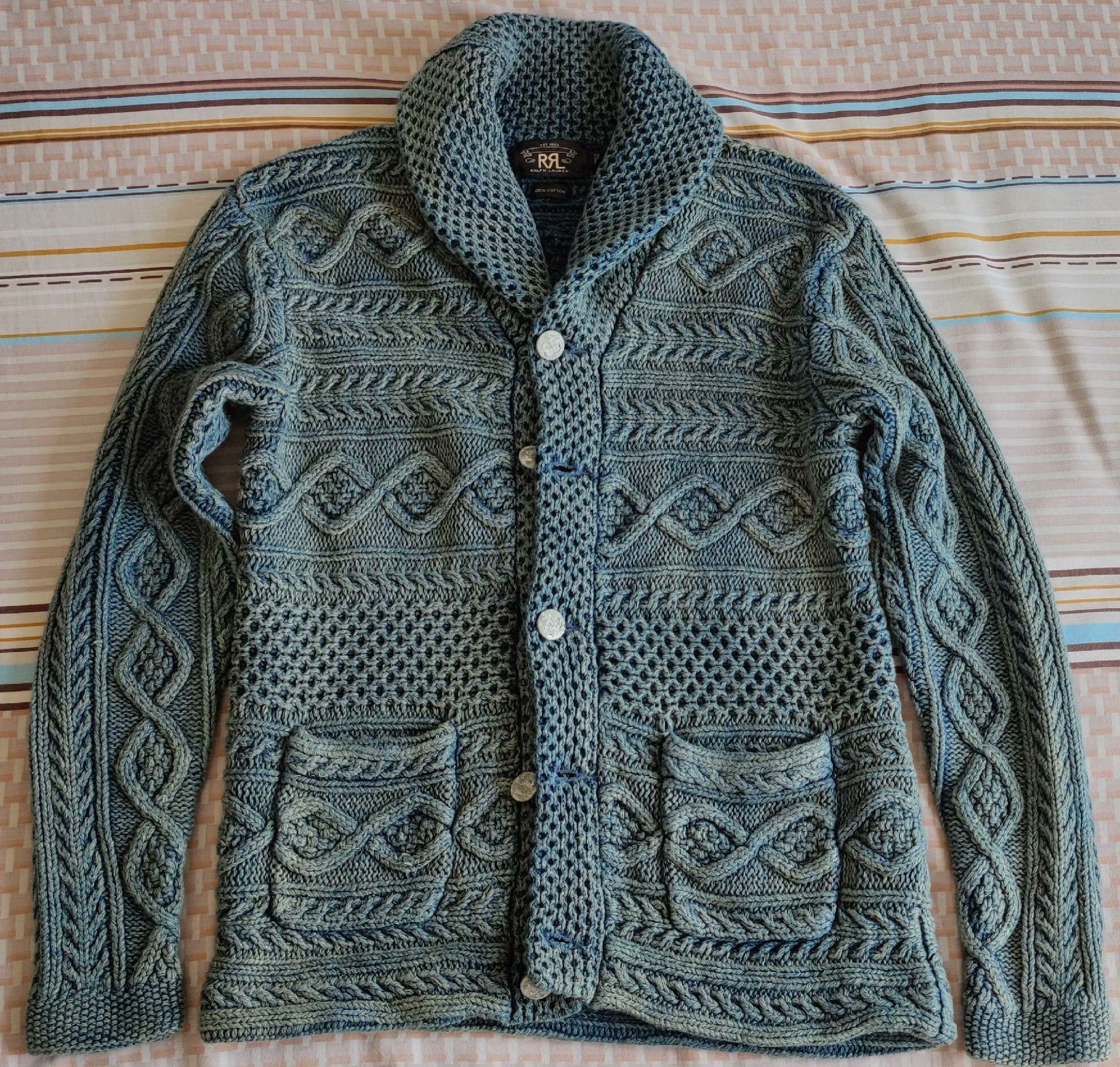 RRL Ralph Lauren RRL Ralph Lauren Double RL Men's Knit Cardigan Size US S / EU 44-46 / 1 - 2 Thumbnail