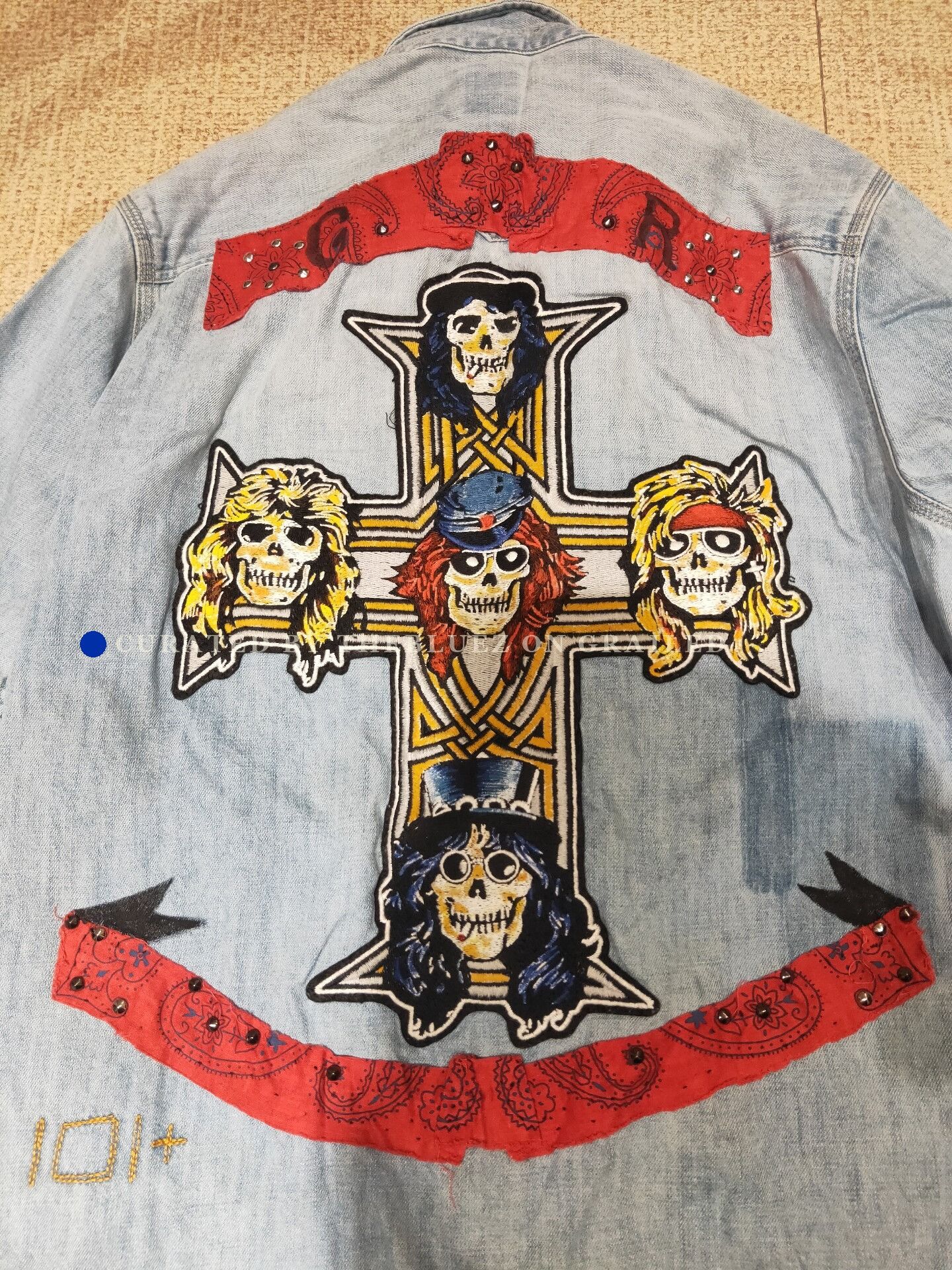 Lee Guns N Ross DIY Distressed Denim Shirt Size US M / EU 48-50 / 2 - 4 Thumbnail