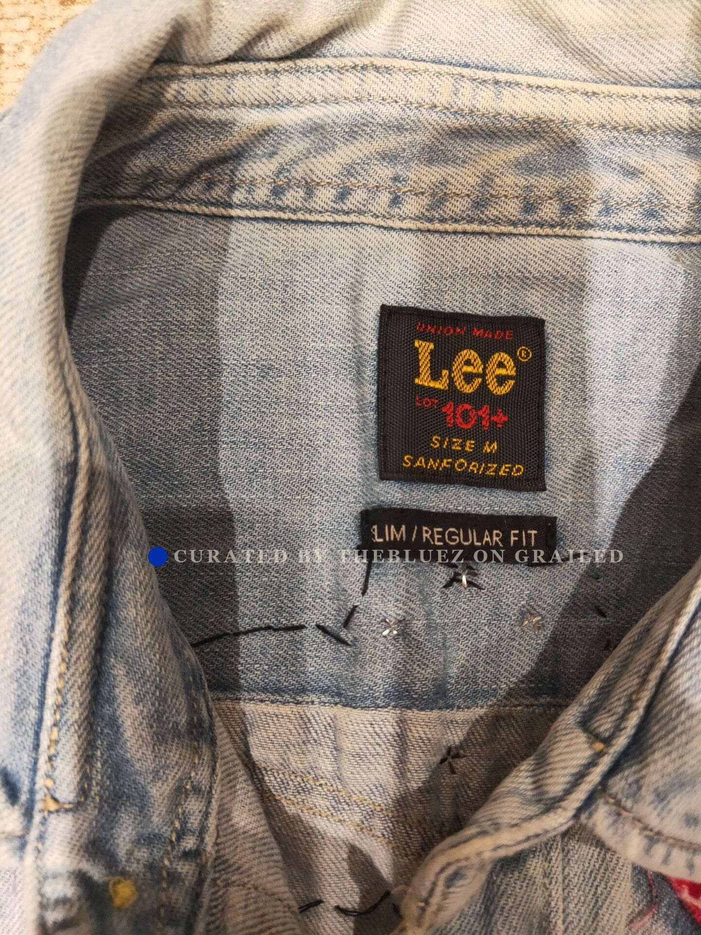 Lee Guns N Ross DIY Distressed Denim Shirt Size US M / EU 48-50 / 2 - 3 Thumbnail