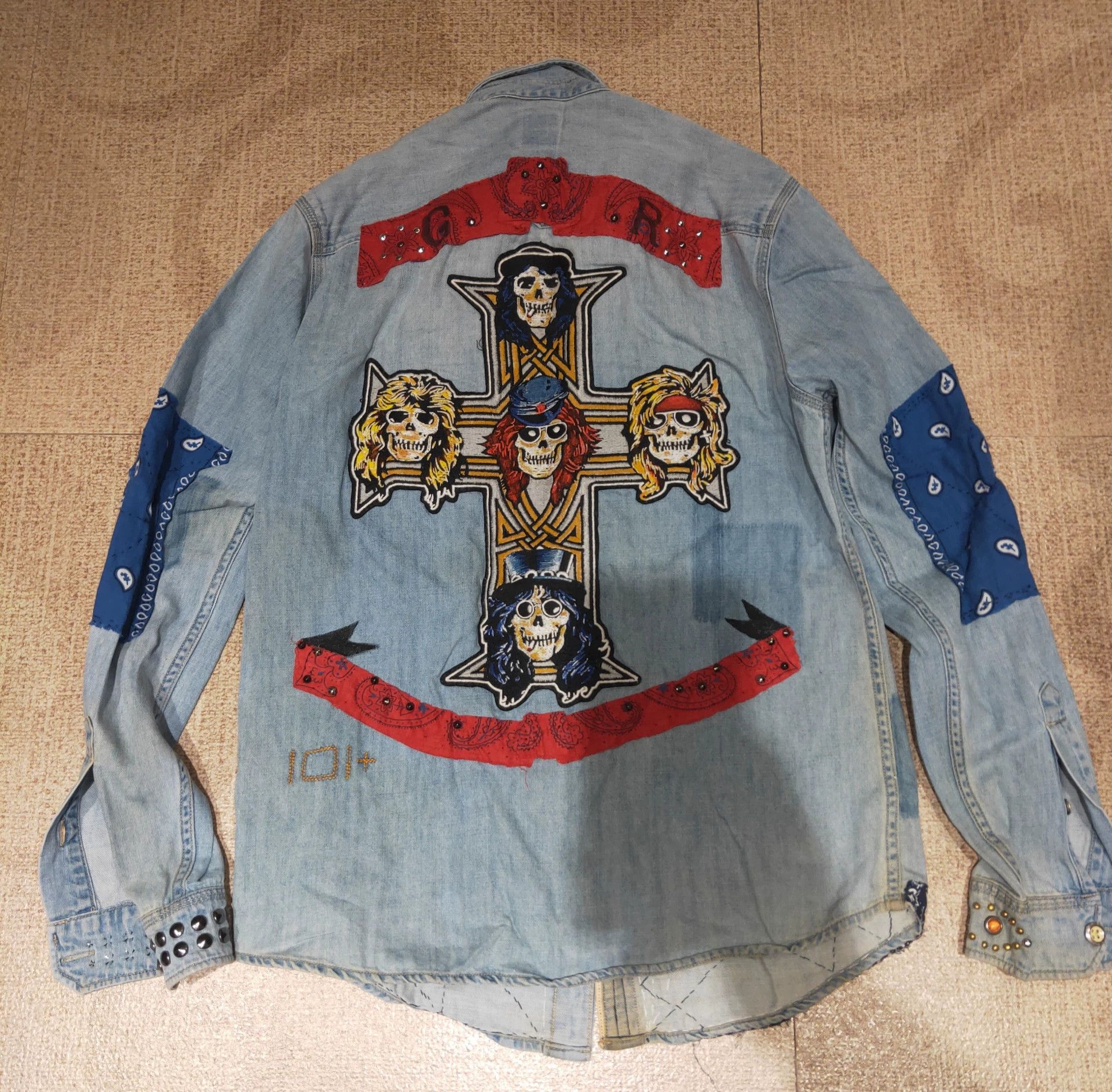Lee Guns N Ross DIY Distressed Denim Shirt Size US M / EU 48-50 / 2 - 2 Thumbnail