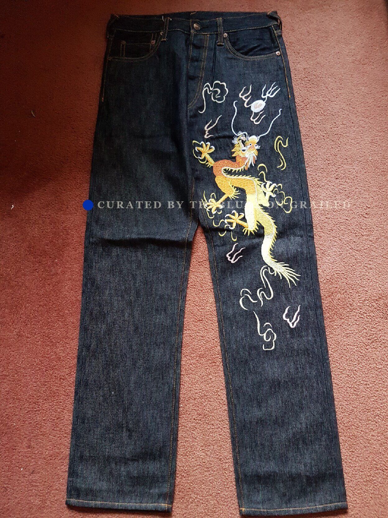 Evisu EVISU Dragon Embroidery Raw Denim 30 Size US 30 / EU 46 - 4 Thumbnail
