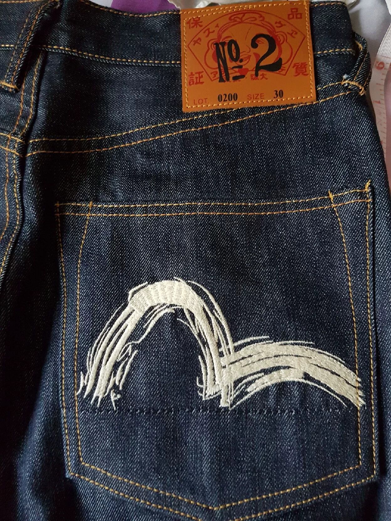 Evisu EVISU Dragon Embroidery Raw Denim 30 Size US 30 / EU 46 - 2 Thumbnail