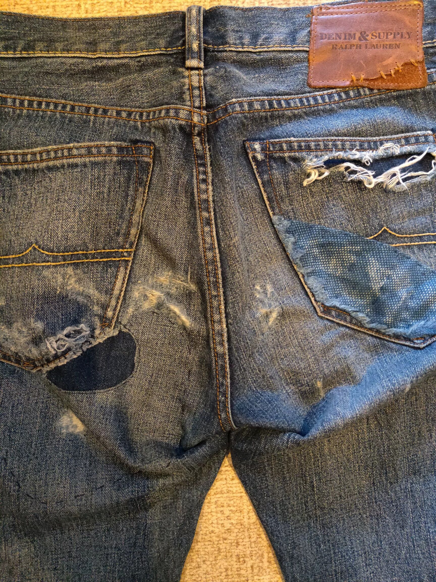 RRL Ralph Lauren RRL Distressed Art Patch Jeans Size US 32 / EU 48 - 8 Thumbnail