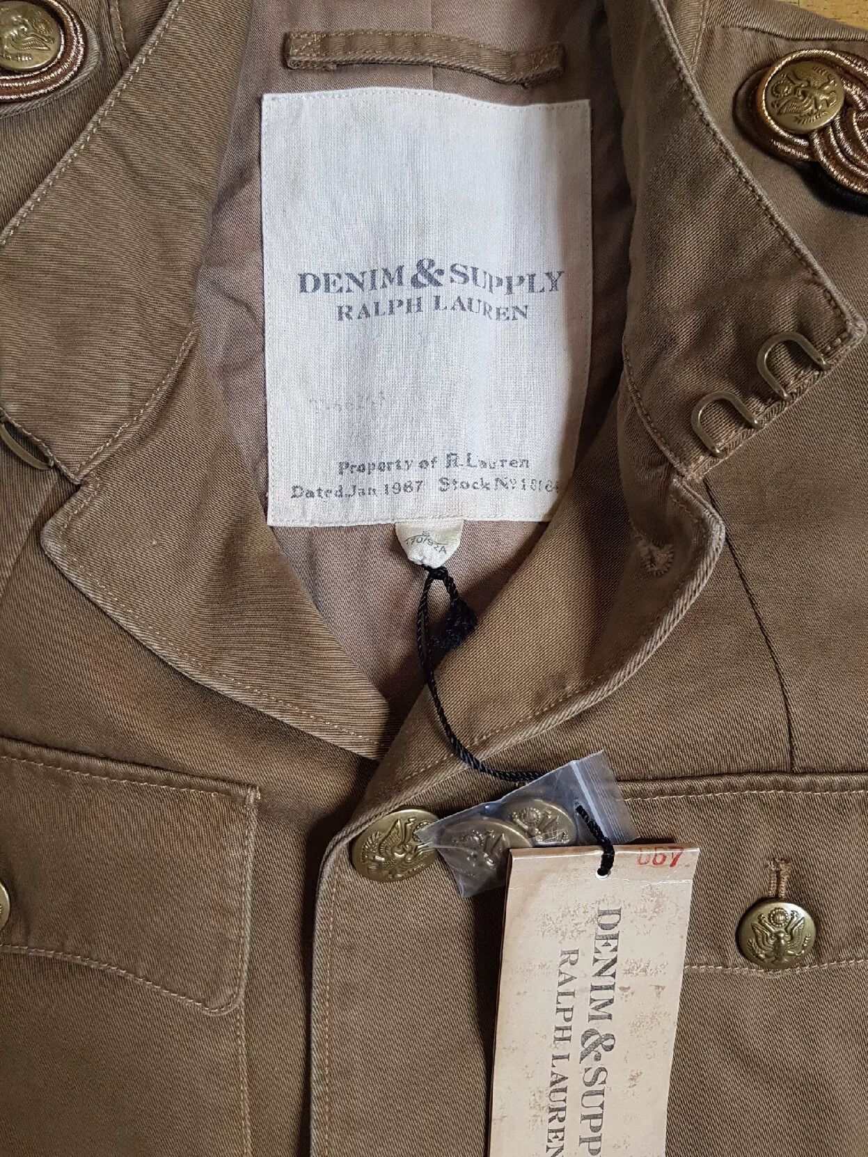 RRL Ralph Lauren Denim & Supply Military Style Coat Size US S / EU 44-46 / 1 - 2 Thumbnail