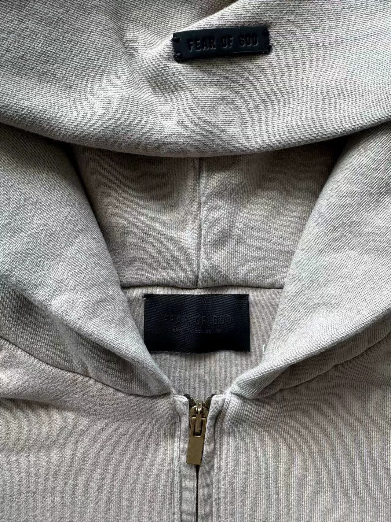 Fear of God Fear of God 7th Zip Distressed Hoodie XS Size US XS / EU 42 / 0 - 3 Thumbnail