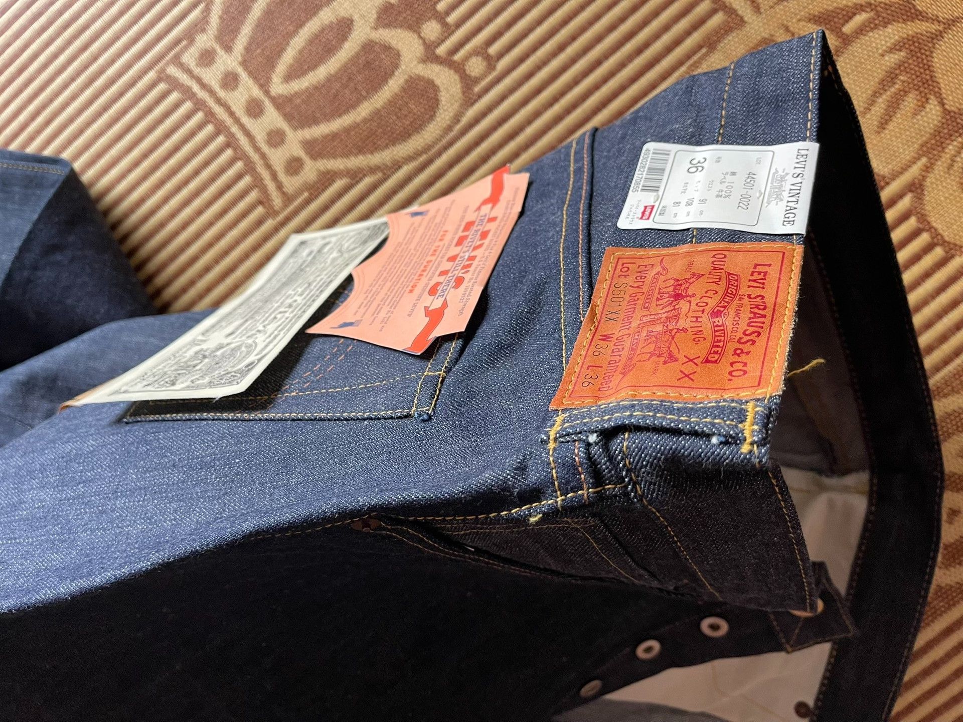 Levi's Vintage Clothing Levi's LVC 555 1944 WW2 Jeans Size US 38 / EU 54 - 8 Thumbnail