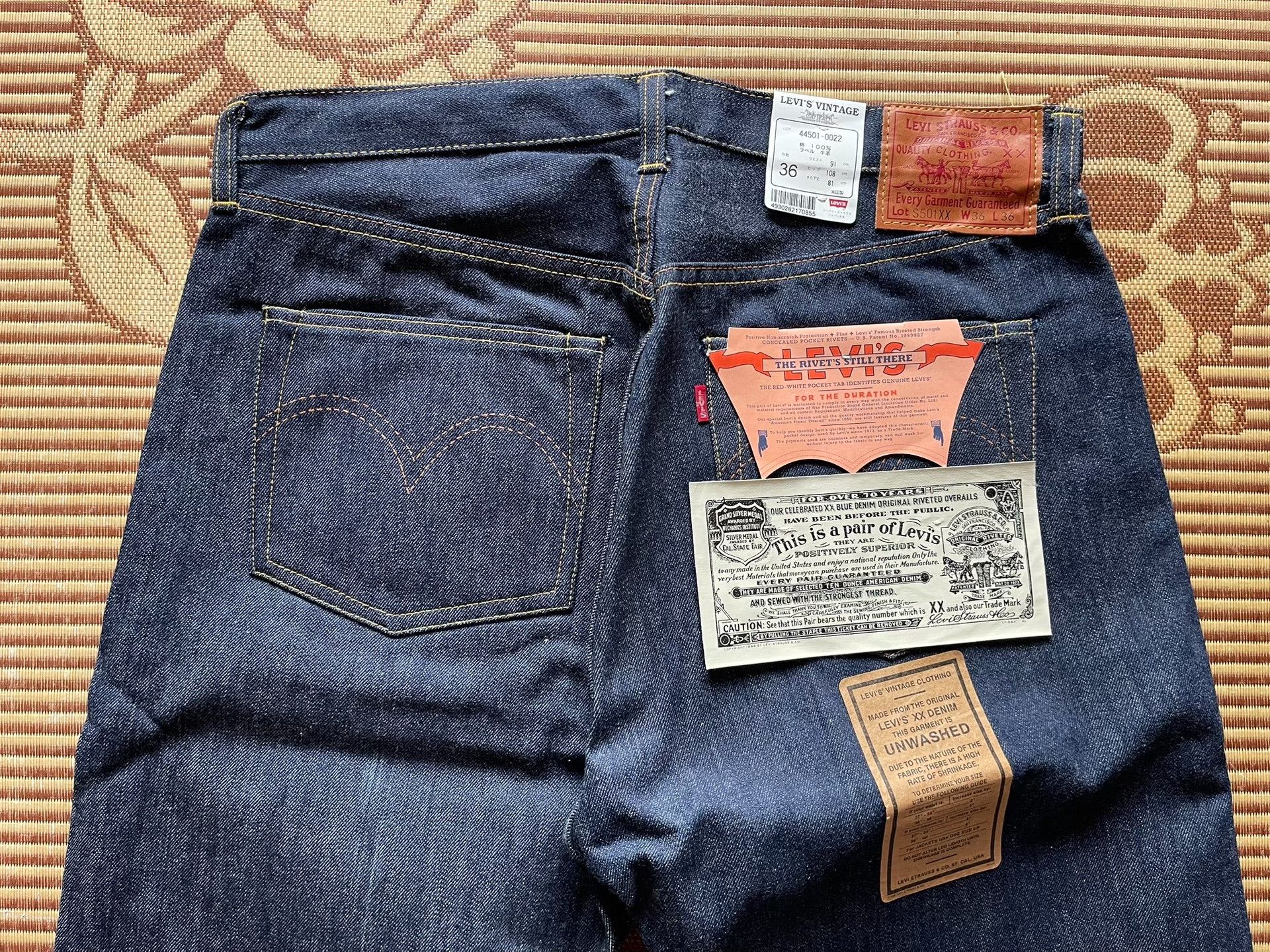 Levi's Vintage Clothing Levi's LVC 555 1944 WW2 Jeans Size US 38 / EU 54 - 4 Thumbnail