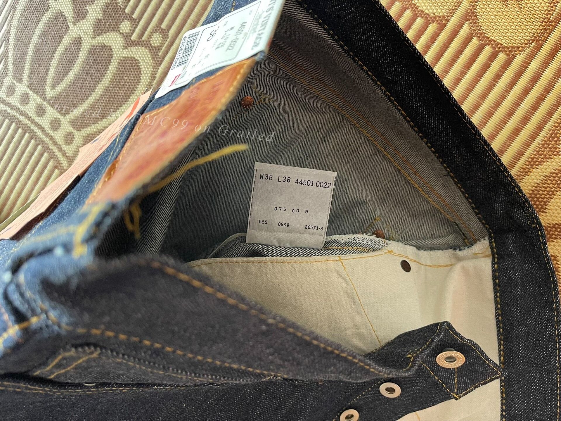 Levi's Vintage Clothing Levi's LVC 555 1944 WW2 Jeans Size US 38 / EU 54 - 7 Thumbnail