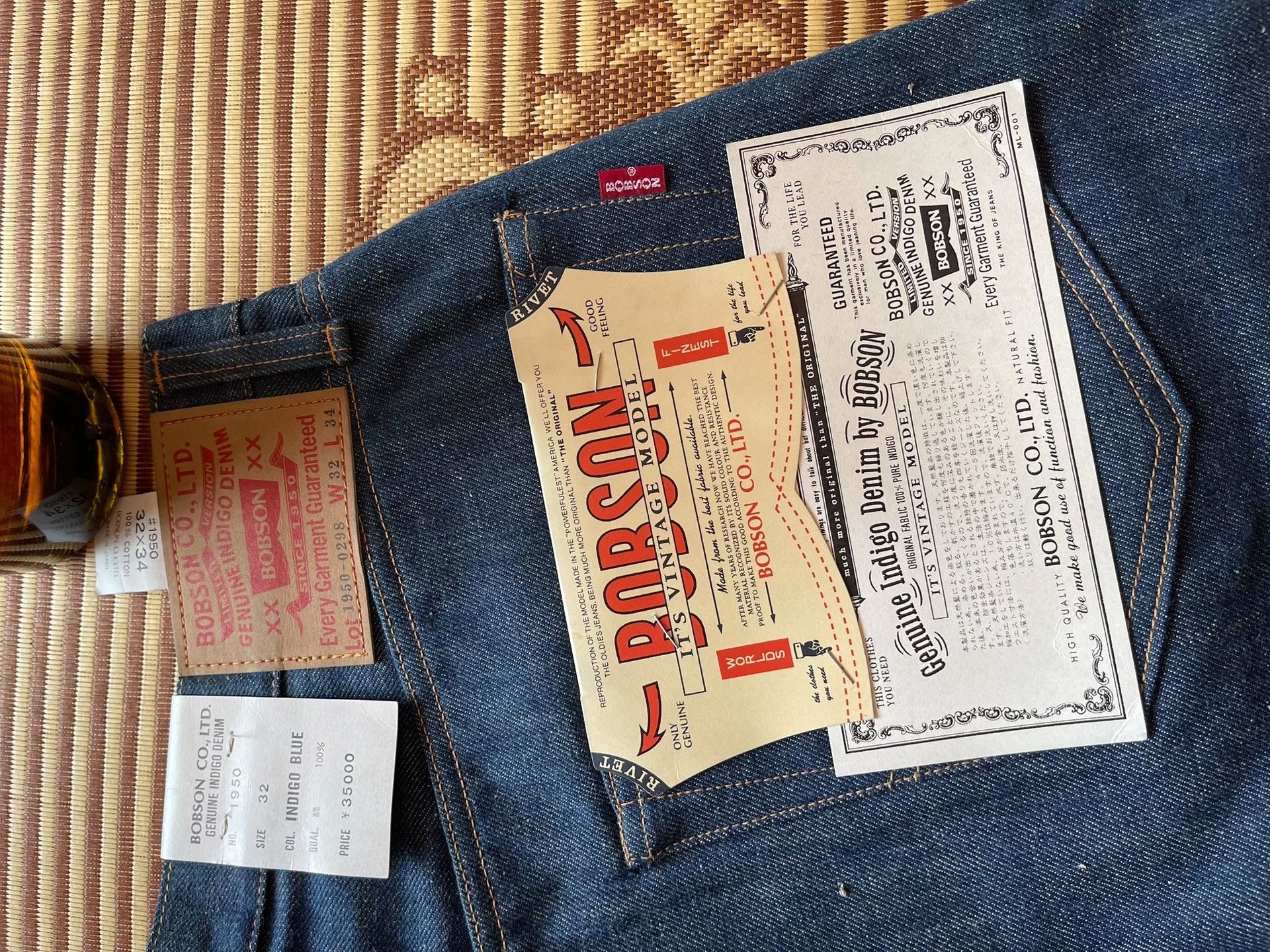 Other Bobson 1950 Natural Indigo Limited Jeans Size US 34 / EU 50 - 5 Thumbnail