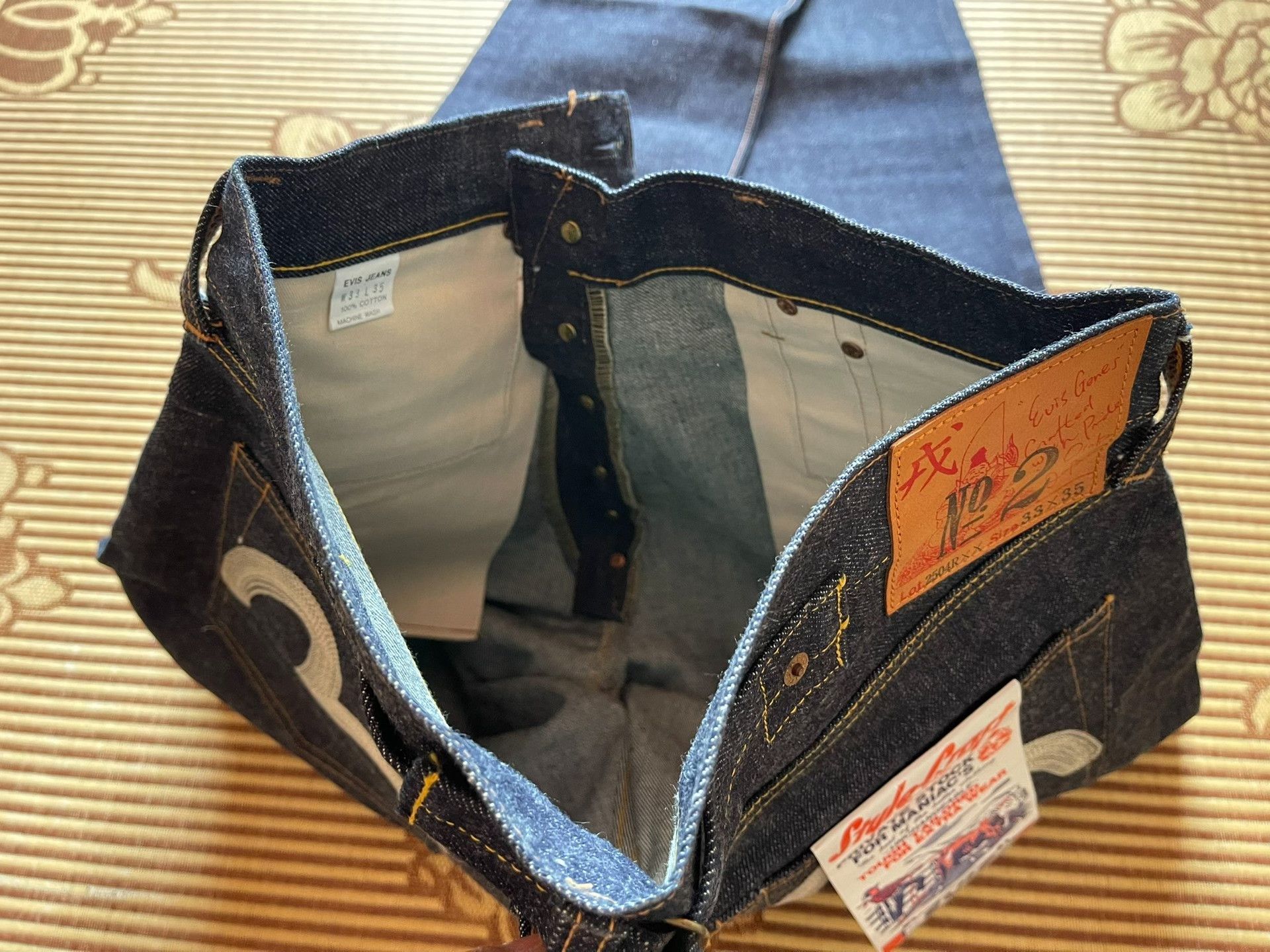 Evisu Evis No.2 2504RXX Denim Jeans Size US 33 - 6 Thumbnail