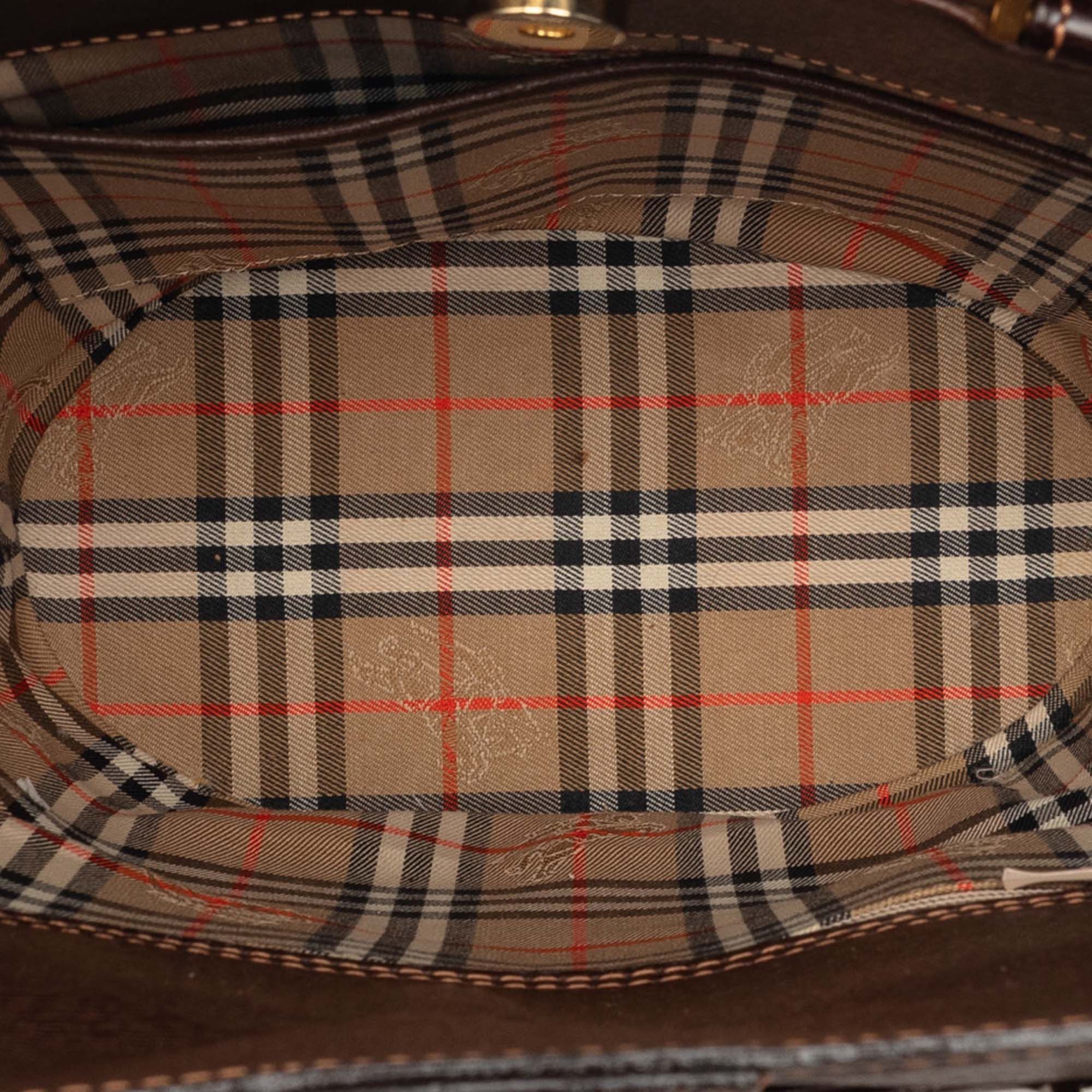 Burberry Leather Bucket Bag Size ONE SIZE - 4 Thumbnail