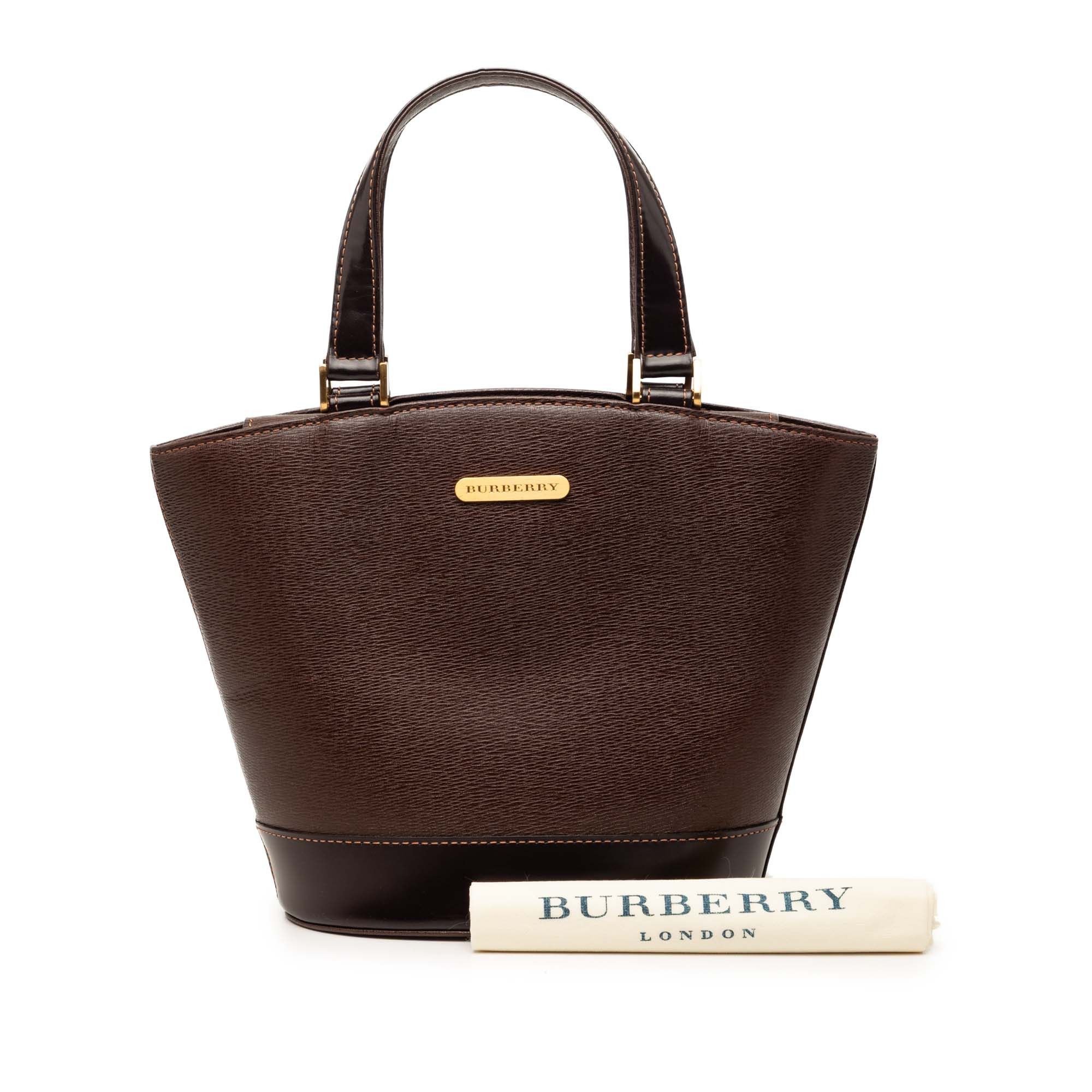 Burberry Leather Bucket Bag Size ONE SIZE - 8 Thumbnail