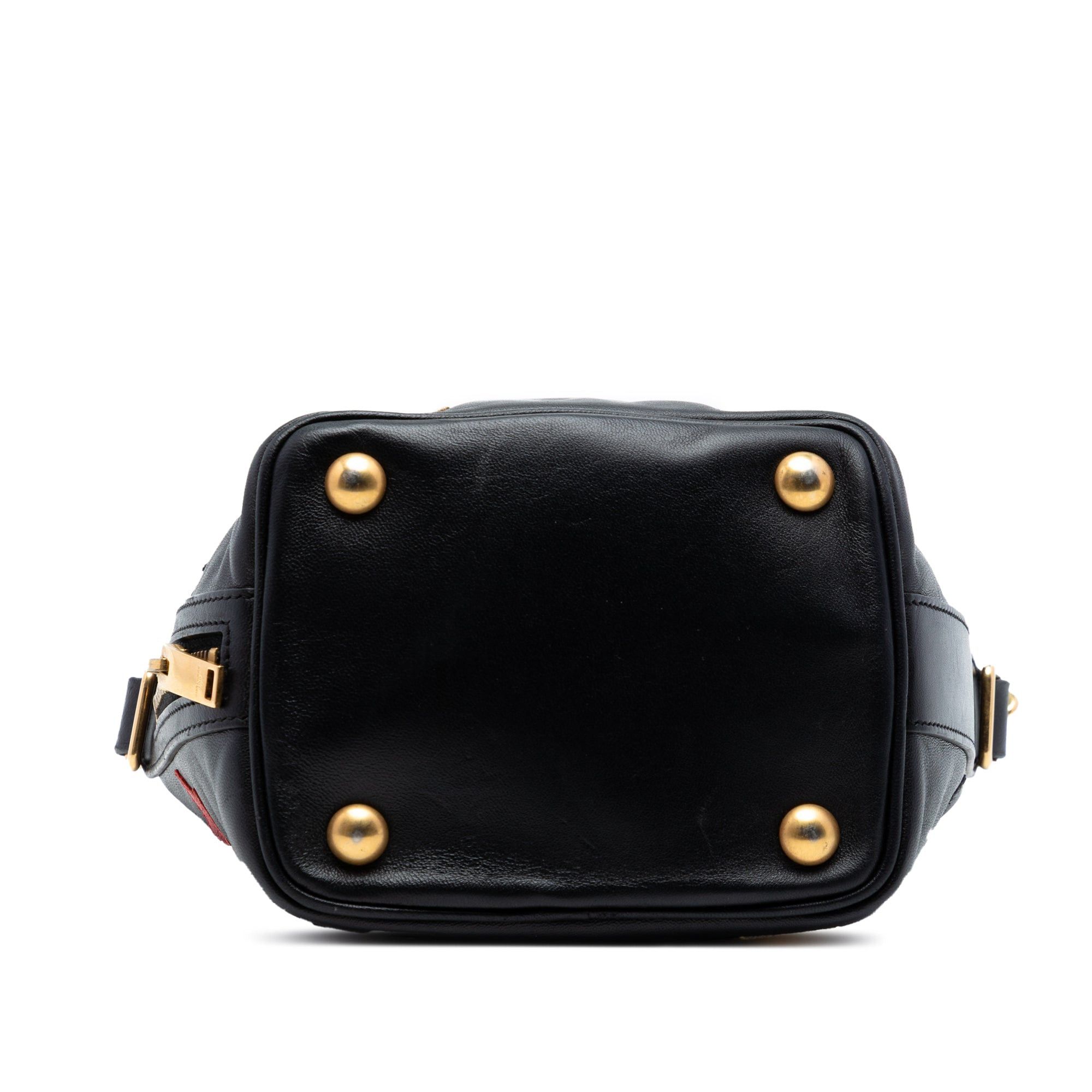 Saint Laurent Paris Small Calfskin Star Patchwork Emmanuelle Bucket Bag Size ONE SIZE - 3 Thumbnail
