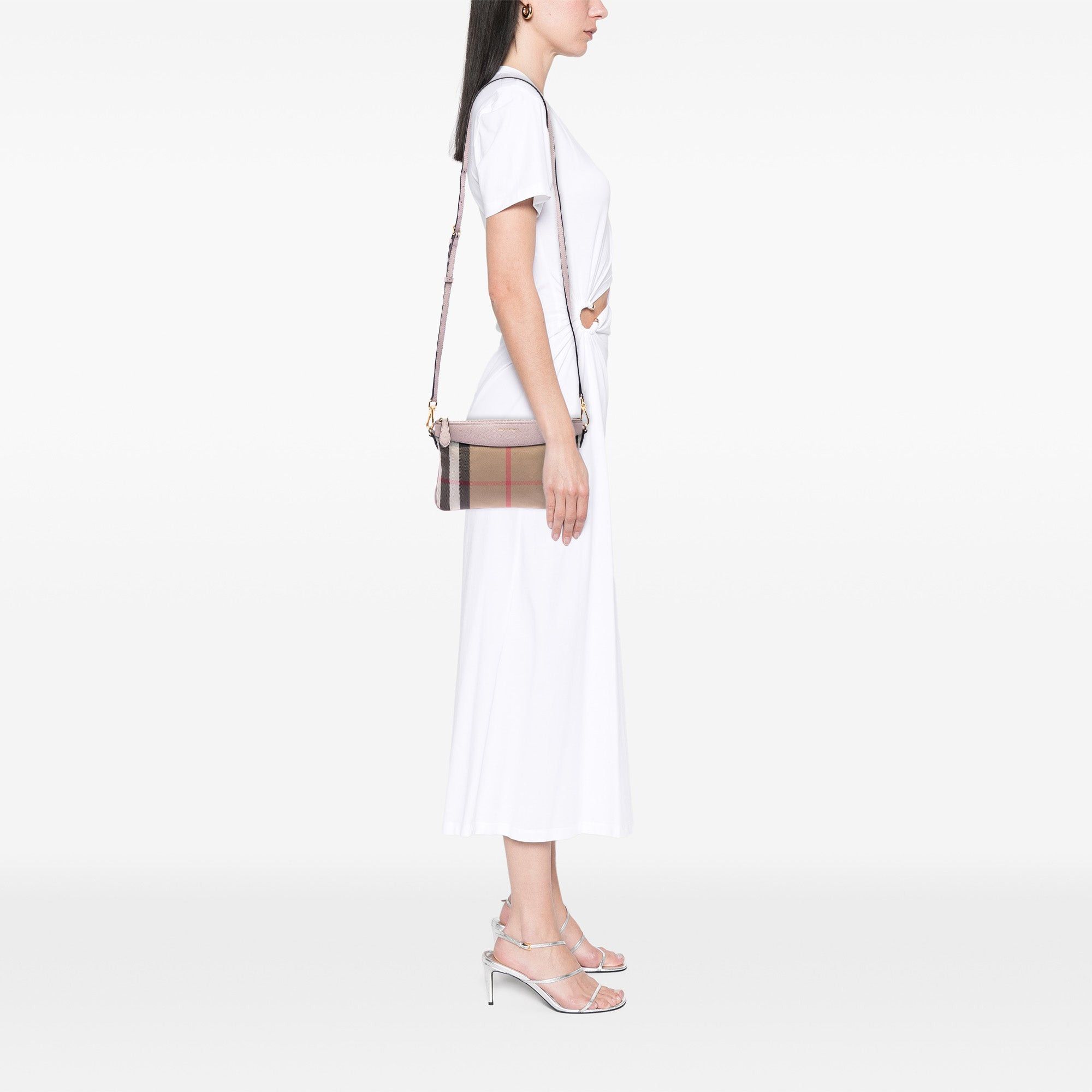 Burberry House Check Canvas Derby Peyton Crossbody Size ONE SIZE - 6 Thumbnail
