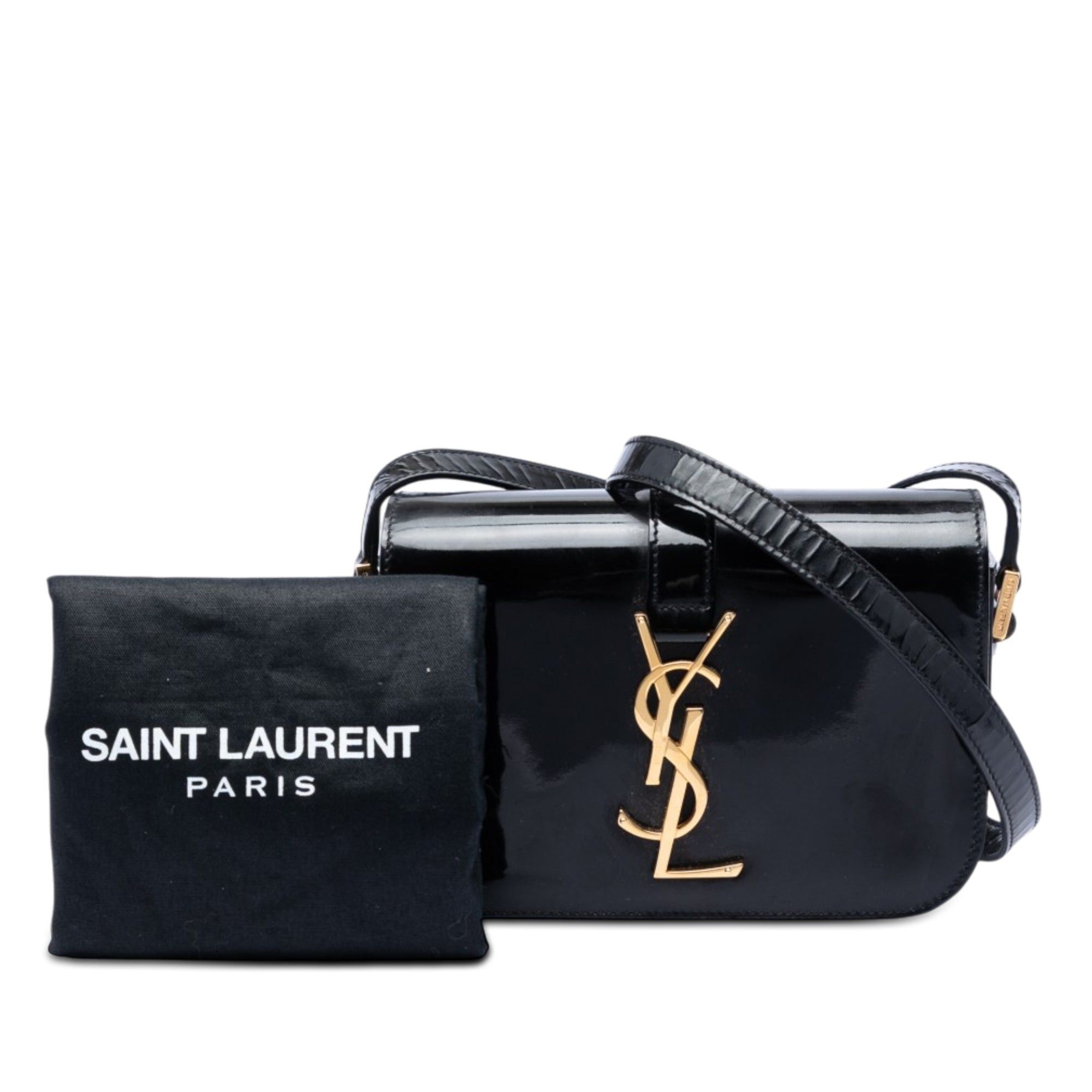 Saint Laurent Paris Small Patent Monogram Universite Bag Size ONE SIZE - 7 Thumbnail