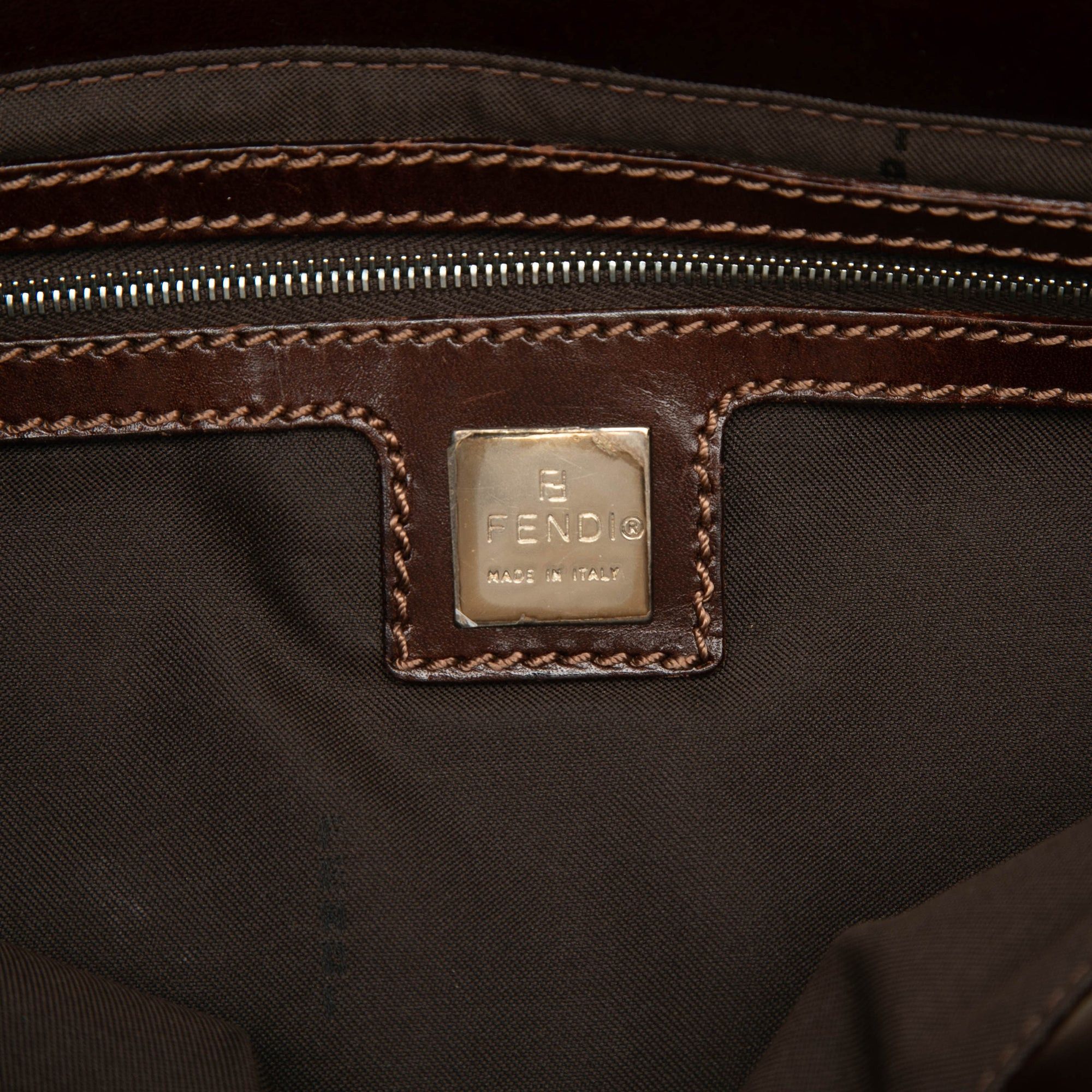 Fendi Zucca Canvas Metal Handle Tote Size ONE SIZE - 5 Thumbnail