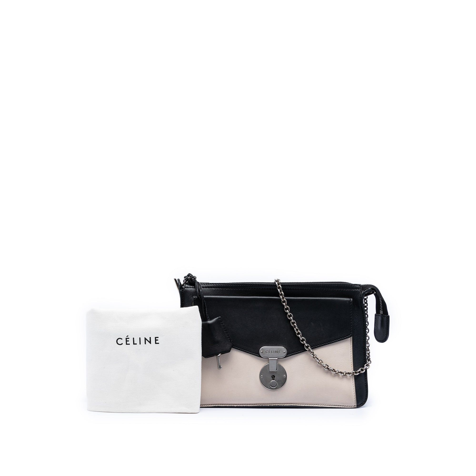 Celine Bicolor Leather Pocket Envelope Zip Crossbody Size ONE SIZE - 7 Thumbnail