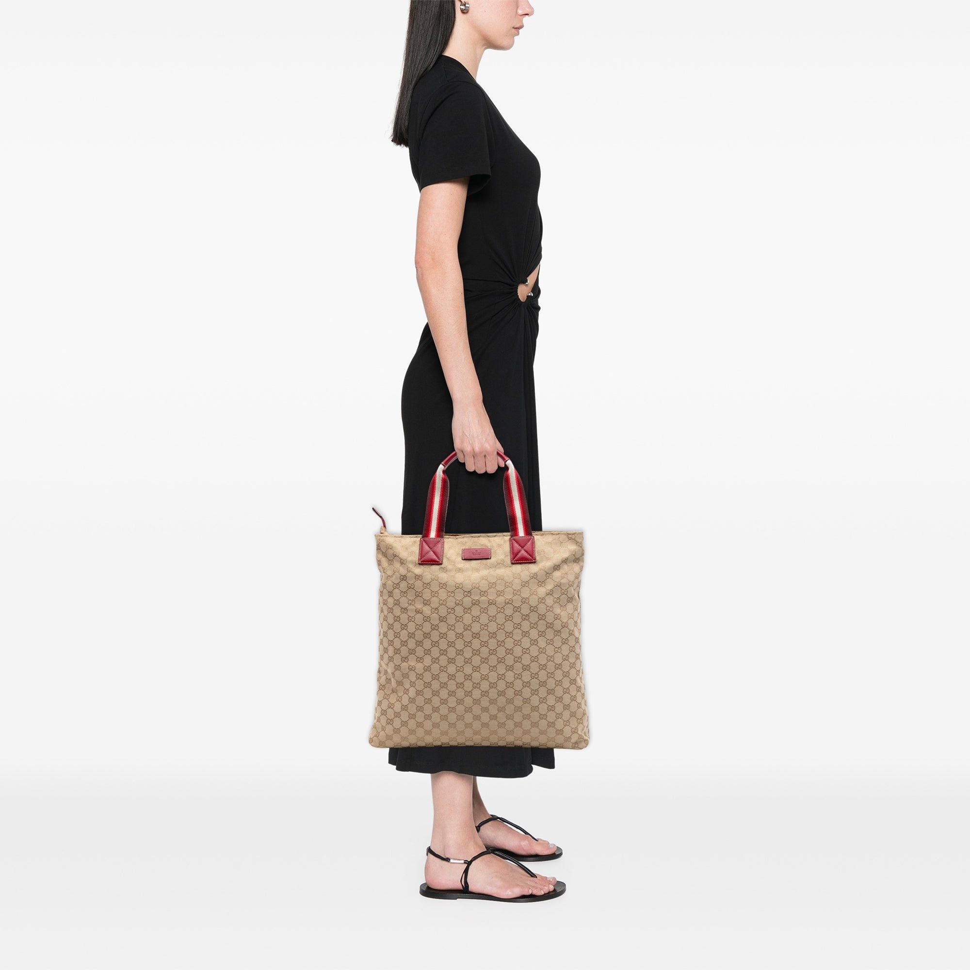 Gucci GG Canvas Web Vertical Tote Size ONE SIZE - 6 Thumbnail