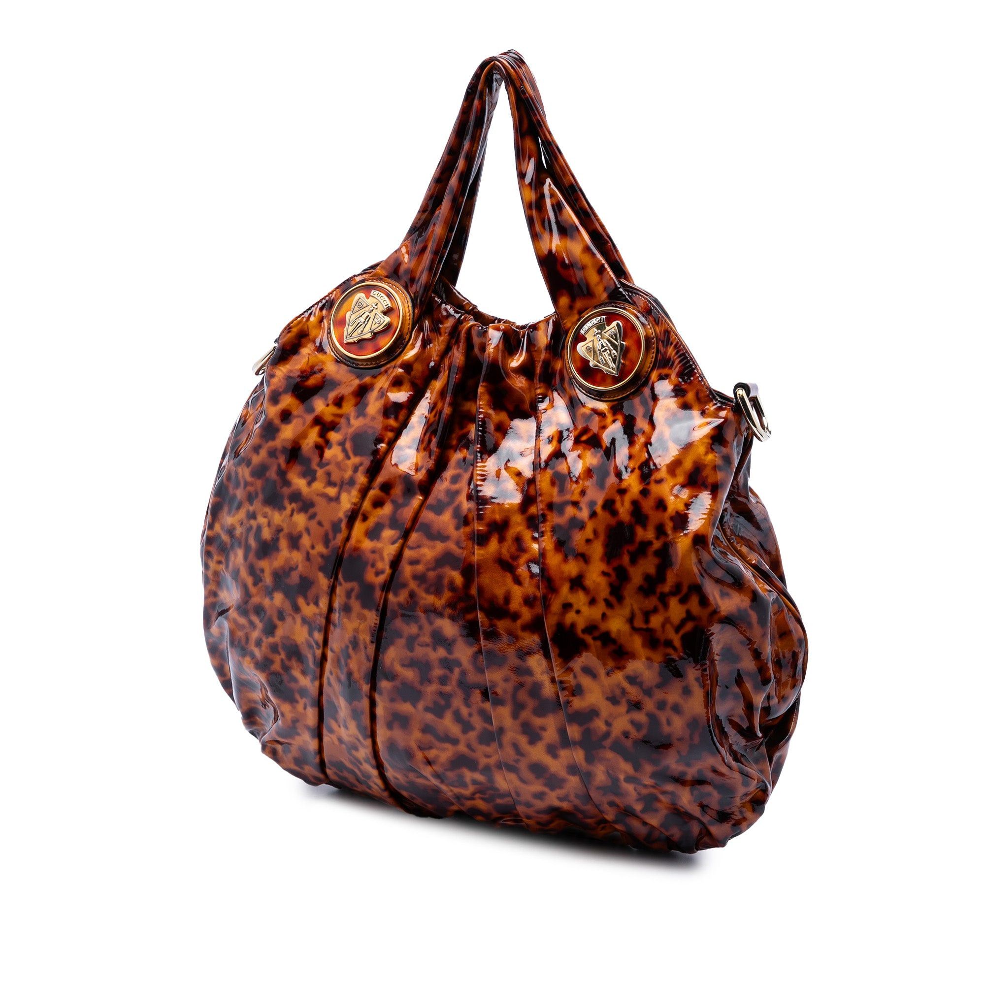 Gucci Large Patent Tortoise Shell Hysteria Satchel Size ONE SIZE - 2 Thumbnail