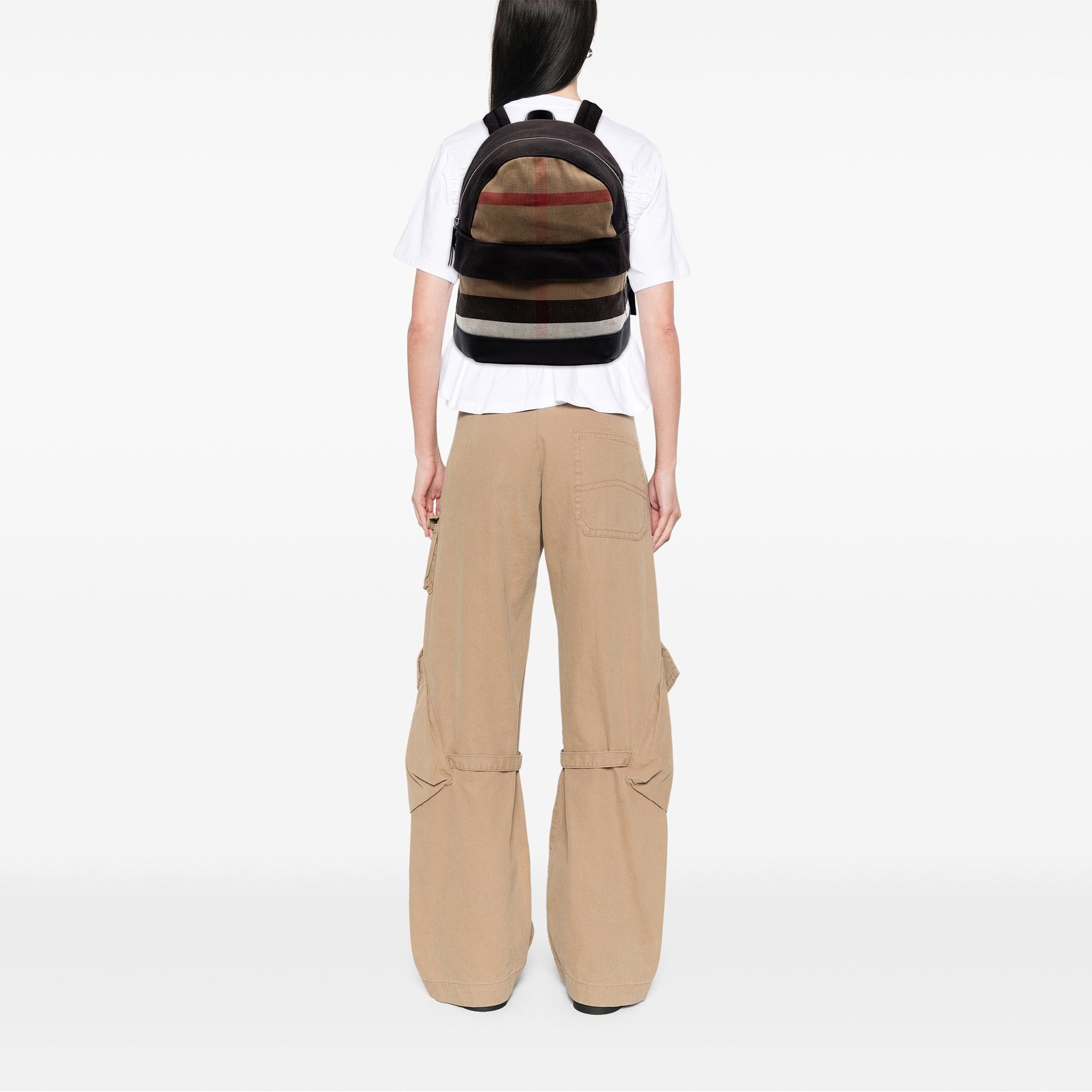Burberry Mega Check Canvas Tiller Backpack Size ONE SIZE - 6 Thumbnail