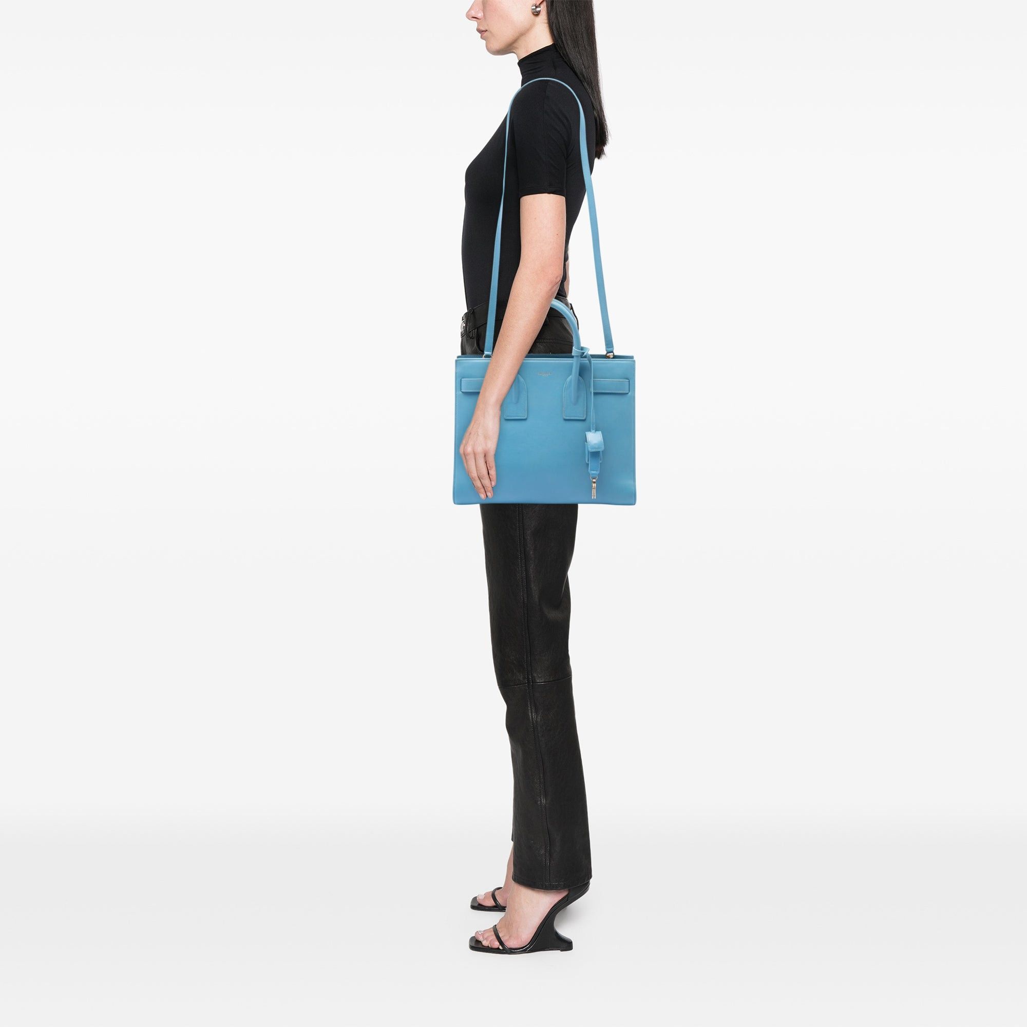 Saint Laurent Paris Small Leather Sac De Jour Satchel Size ONE SIZE - 6 Thumbnail