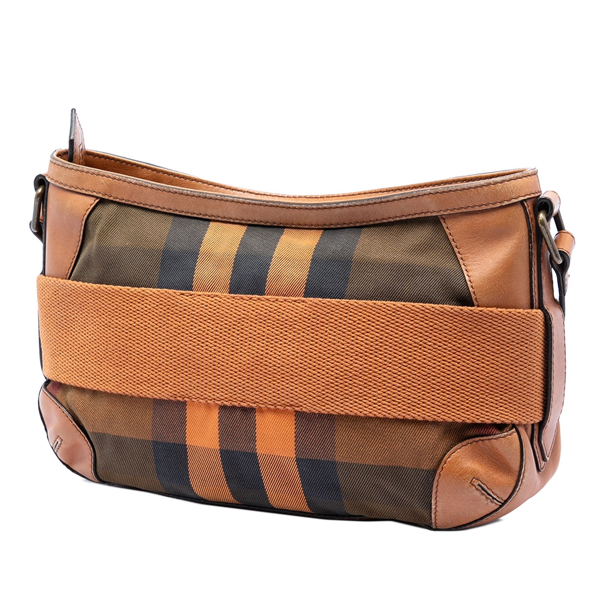 Burberry Mega Check Canvas and Leather Belted Crossbody Size ONE SIZE - 2 Thumbnail