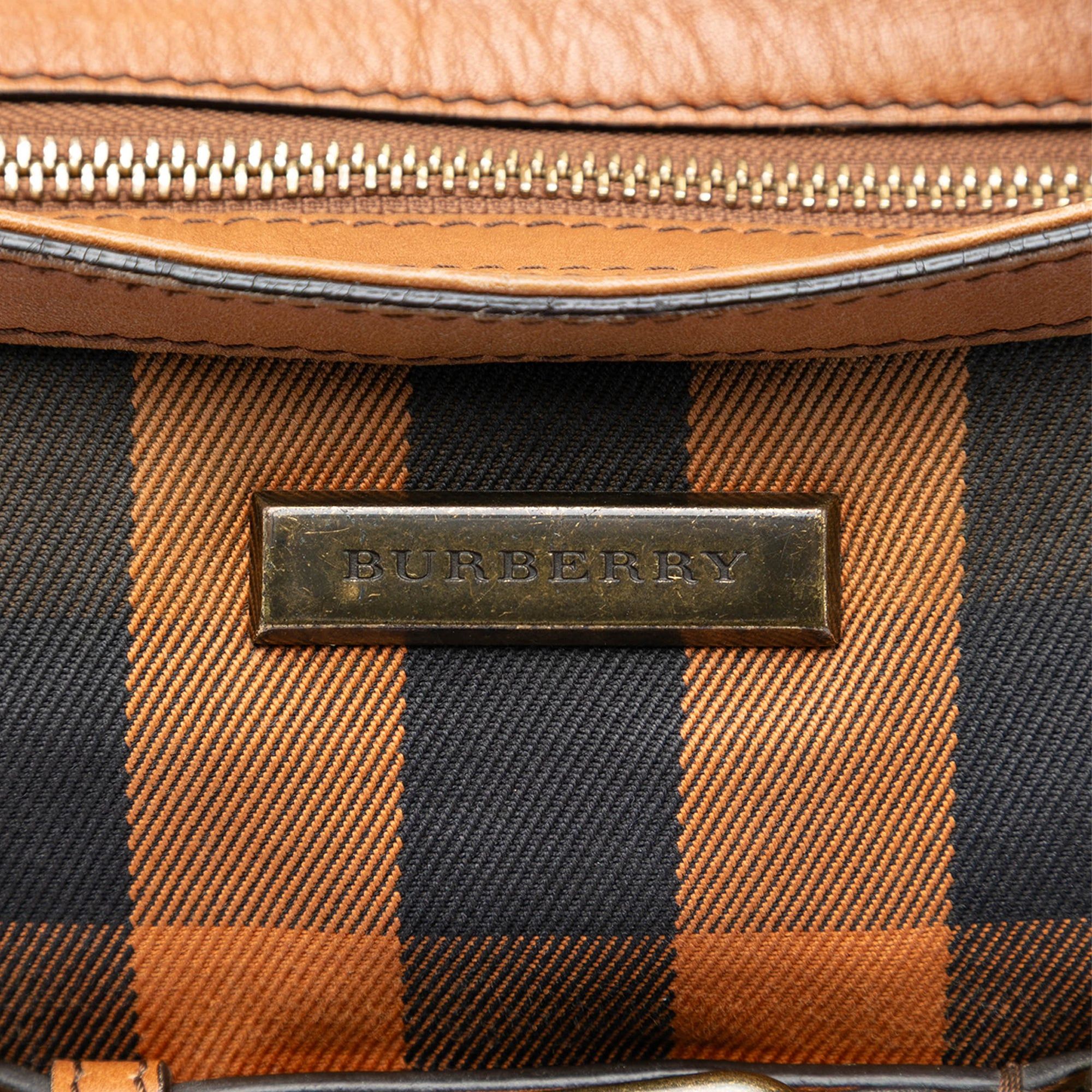 Burberry Mega Check Canvas and Leather Belted Crossbody Size ONE SIZE - 5 Thumbnail