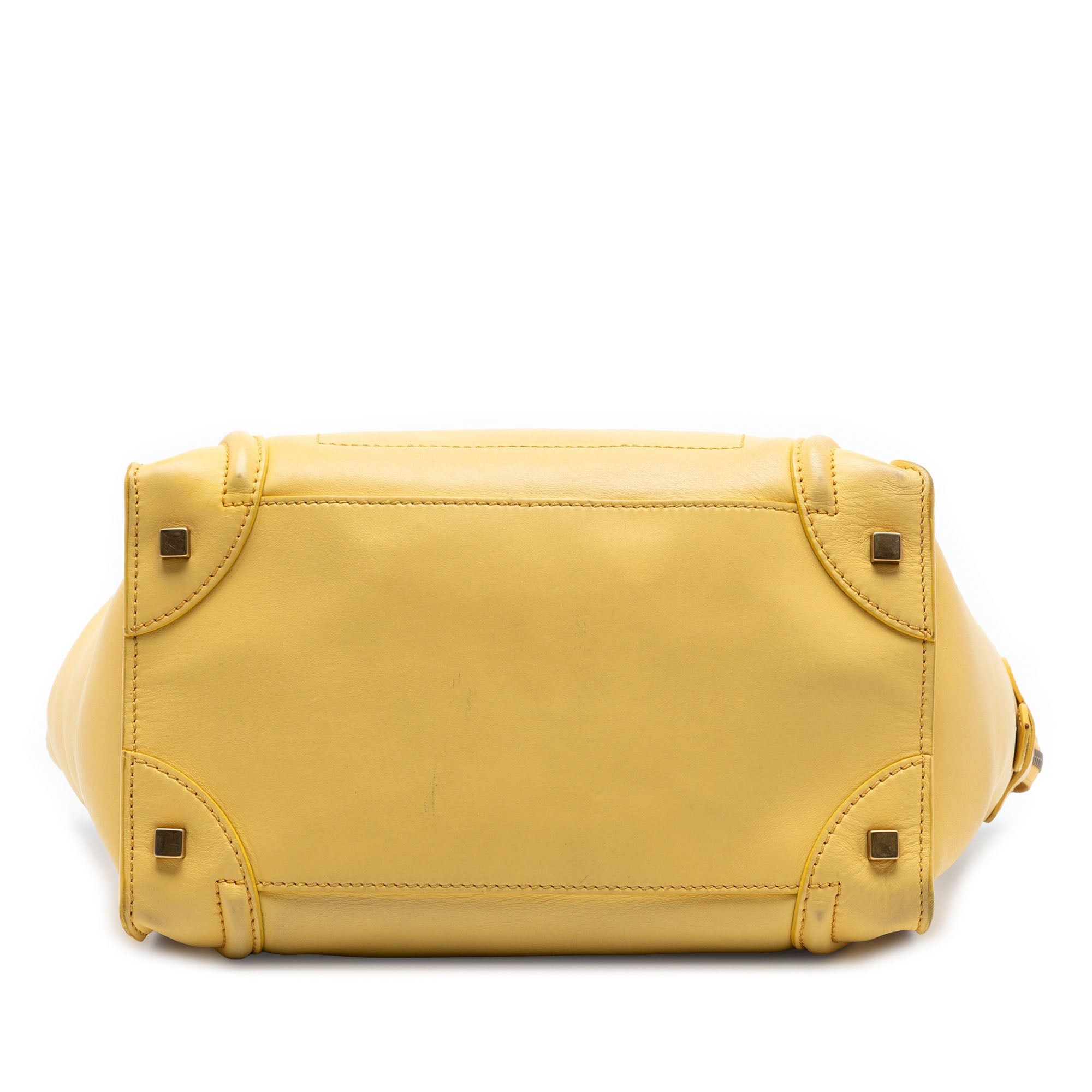 Celine Mini Leather Luggage Tote Size ONE SIZE - 3 Thumbnail