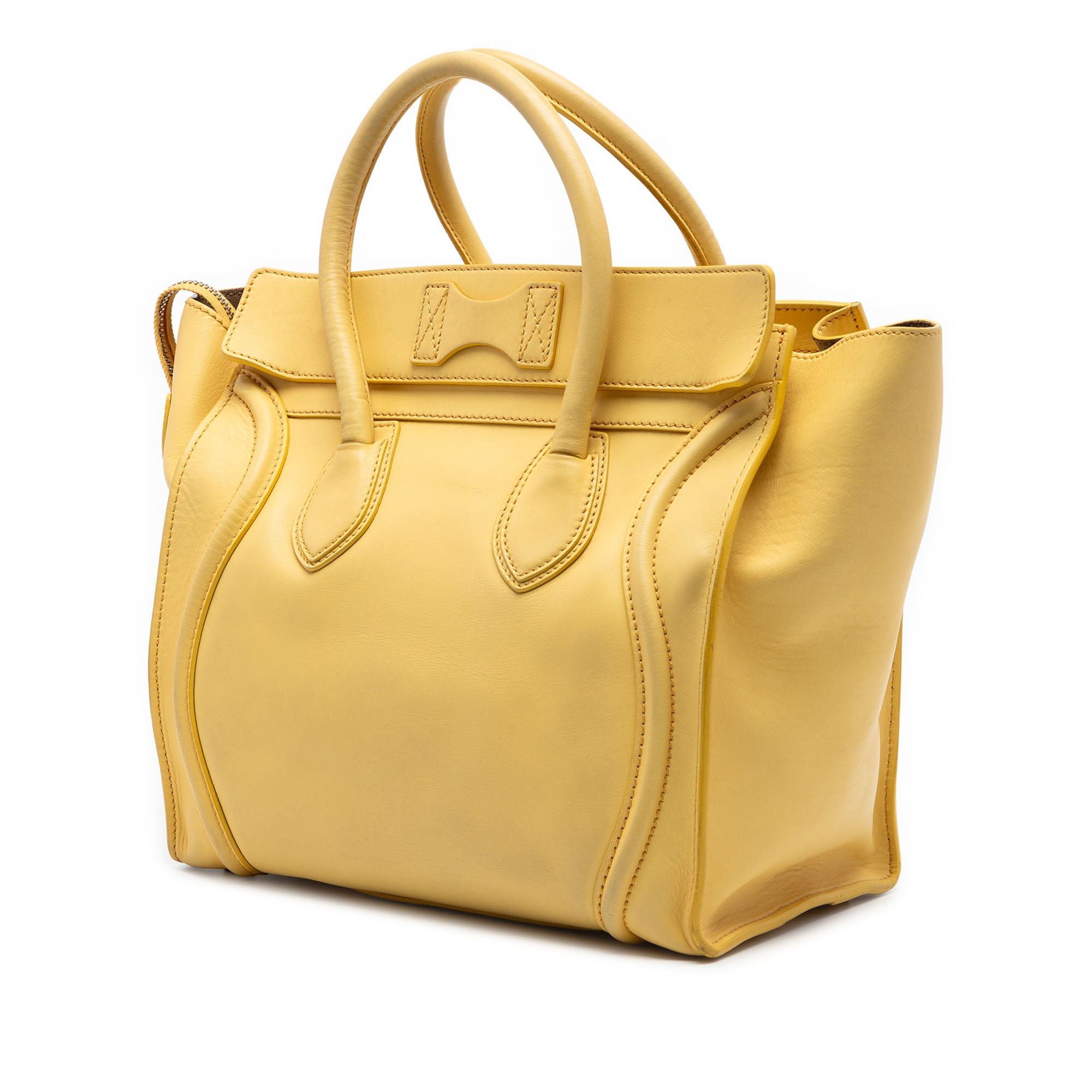 Celine Mini Leather Luggage Tote Size ONE SIZE - 2 Thumbnail