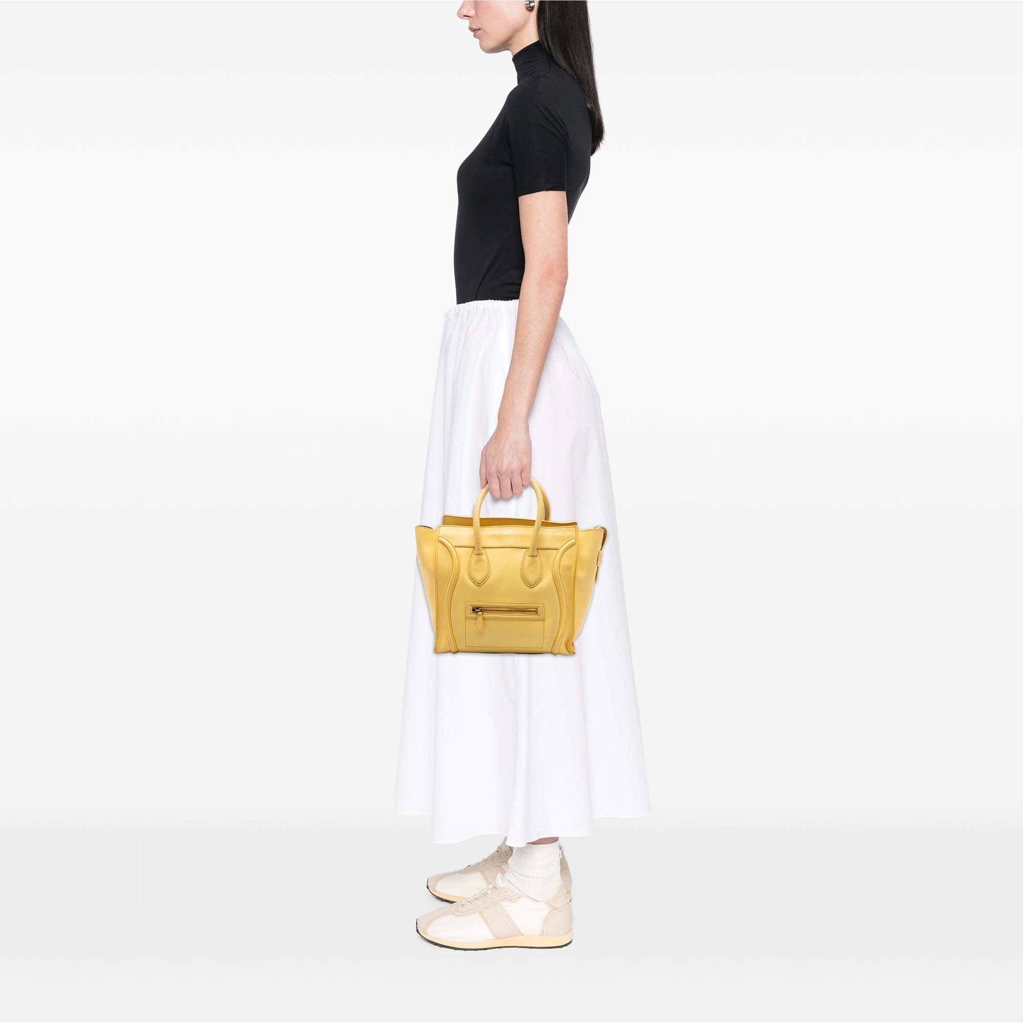 Celine Mini Leather Luggage Tote Size ONE SIZE - 7 Thumbnail