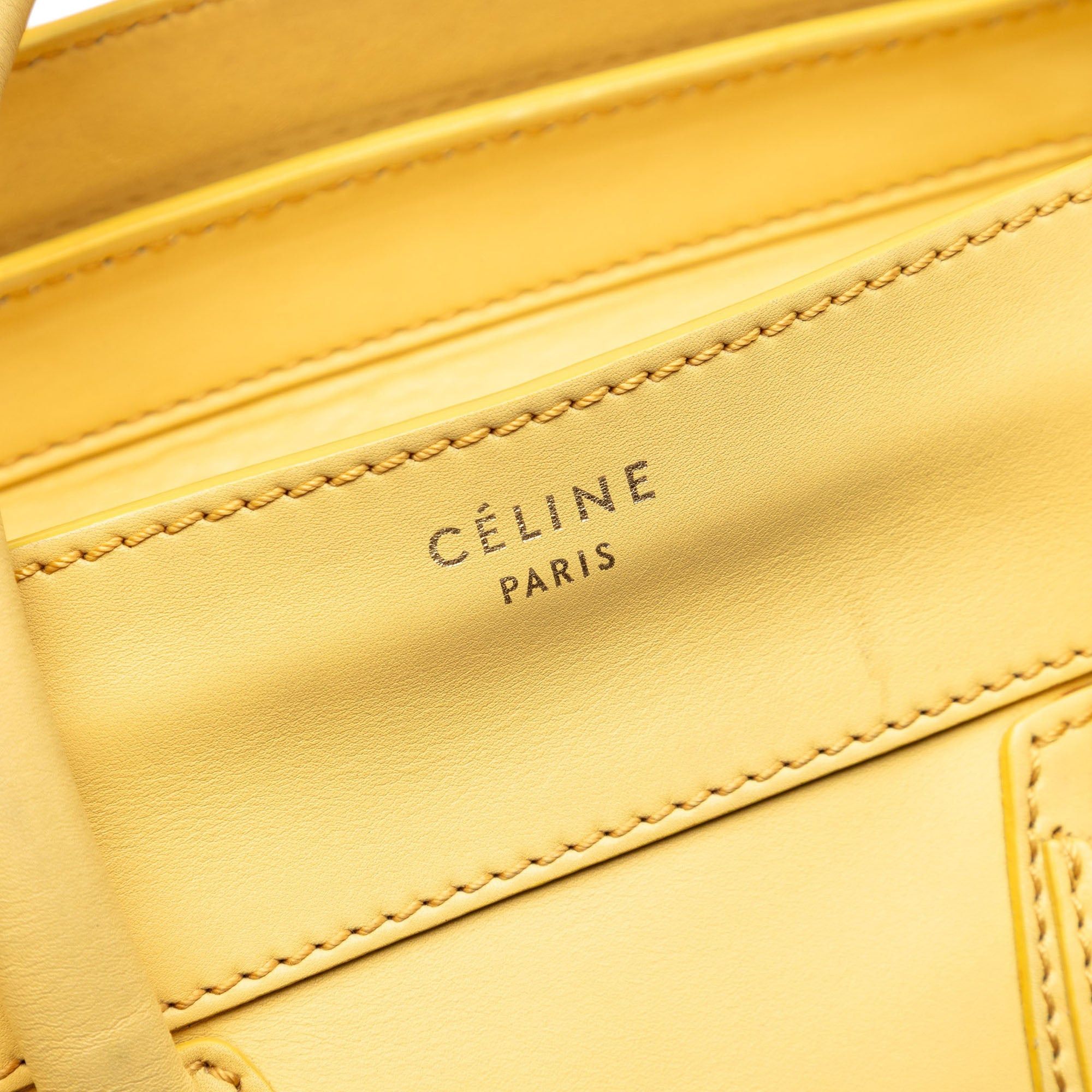 Celine Mini Leather Luggage Tote Size ONE SIZE - 6 Thumbnail