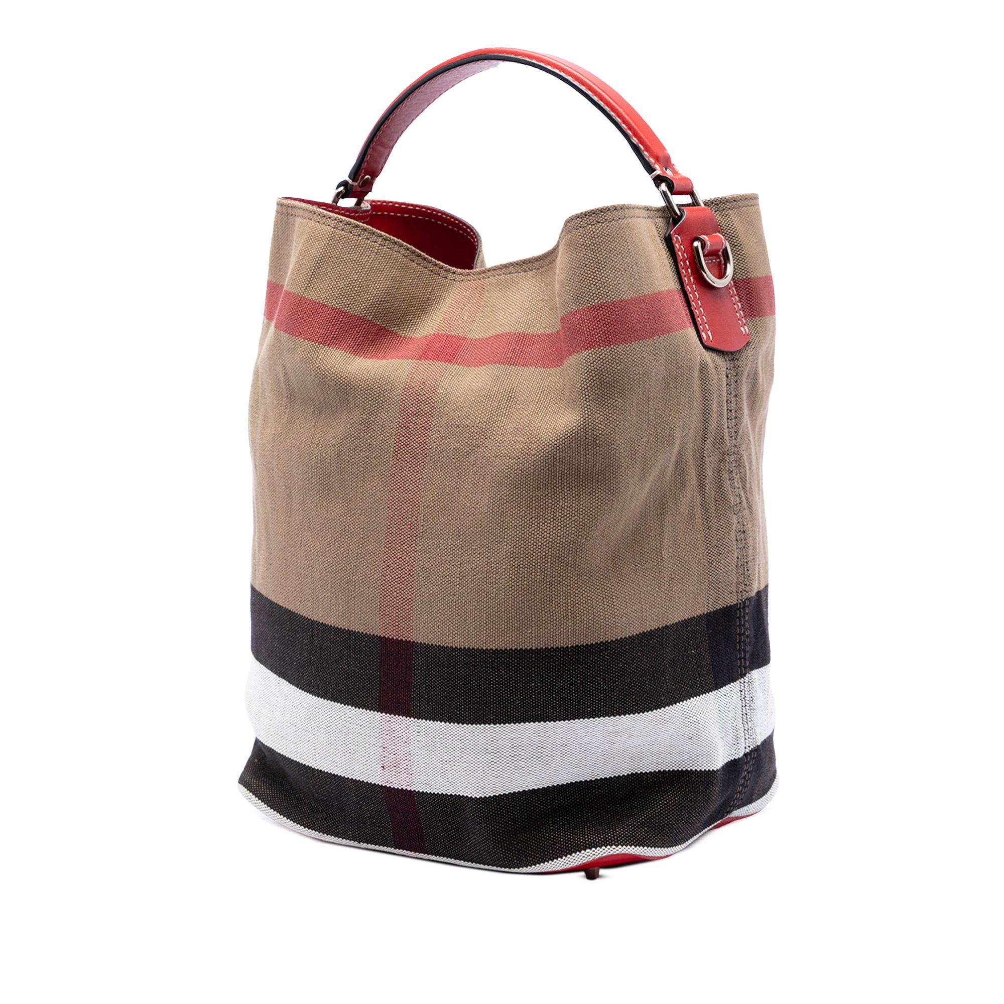 Burberry Medium Mega Check Canvas Ashby Bucket Bag Size ONE SIZE - 2 Thumbnail