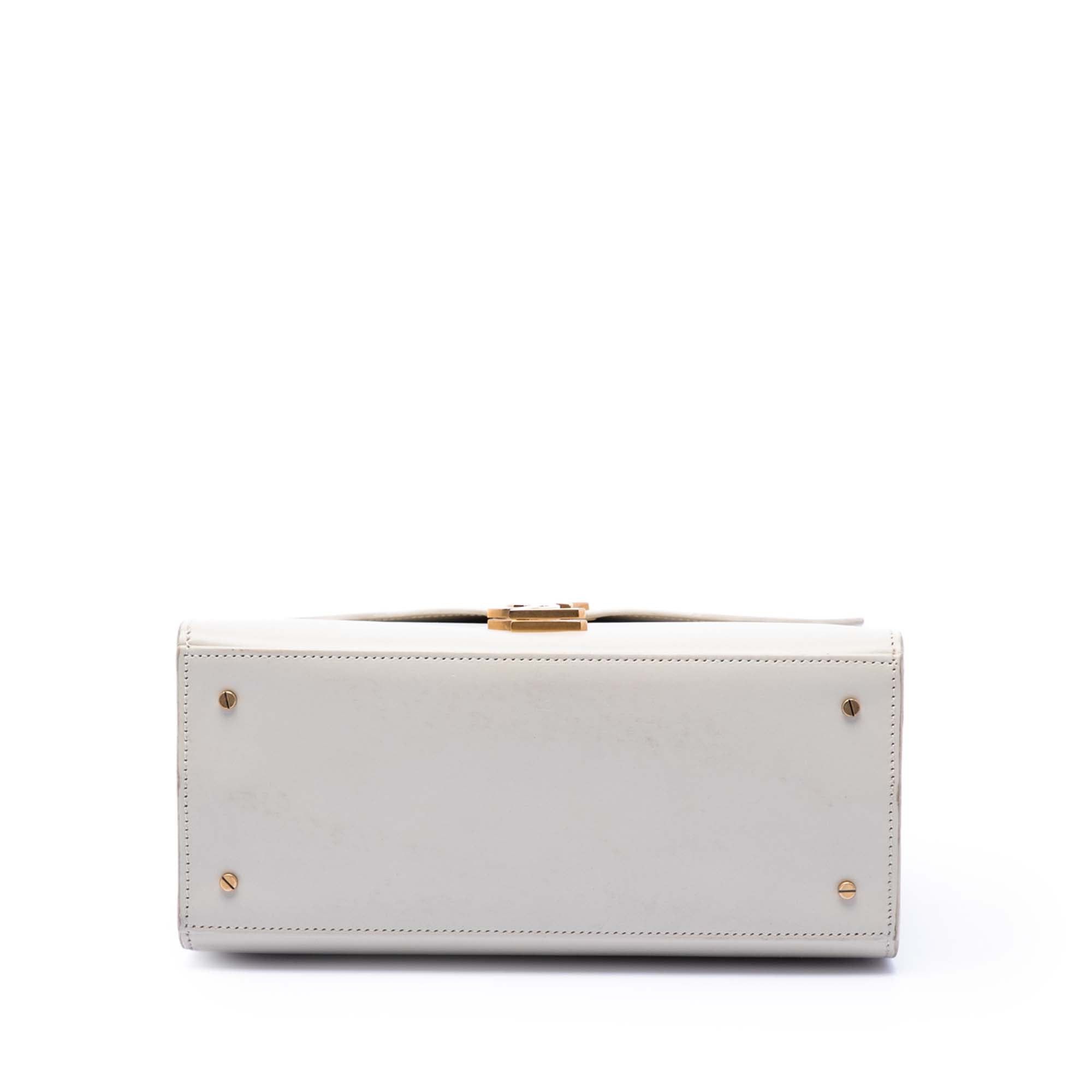 Saint Laurent Paris Medium Smooth Calfskin Classic Monogram Cassandra Top Handle Bag Size ONE SIZE - 3 Thumbnail
