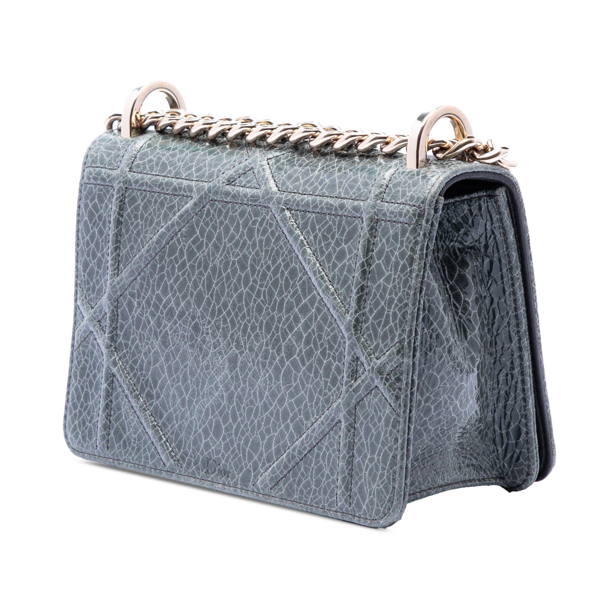 Dior Mini Crackled Deerskin Diorama Flap Size ONE SIZE - 2 Thumbnail