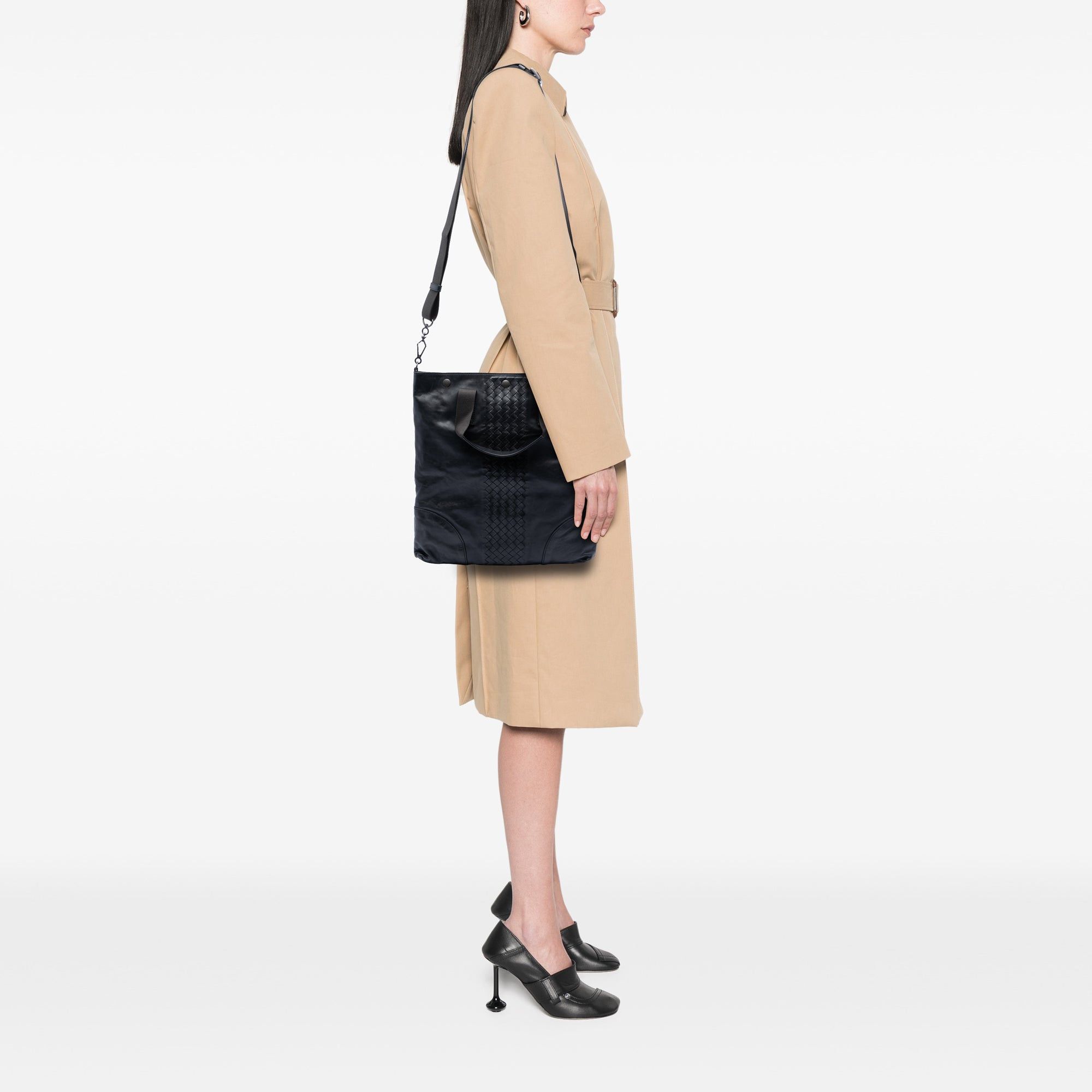 Bottega Veneta Intrecciato Trimmed Nappa Convertible Tote Size ONE SIZE - 5 Thumbnail