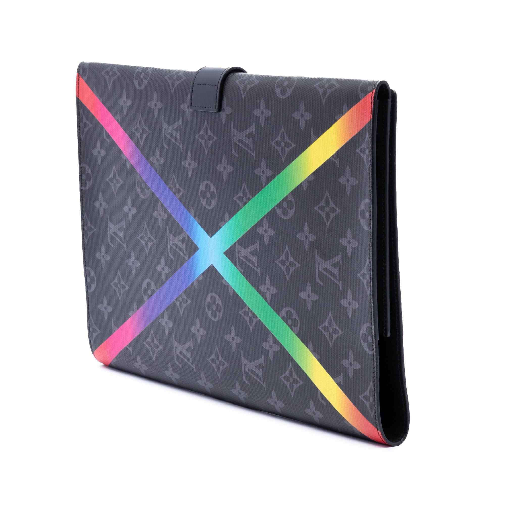 Louis Vuitton Monogram Eclipse Rainbow Franck Folder Size ONE SIZE - 2 Thumbnail