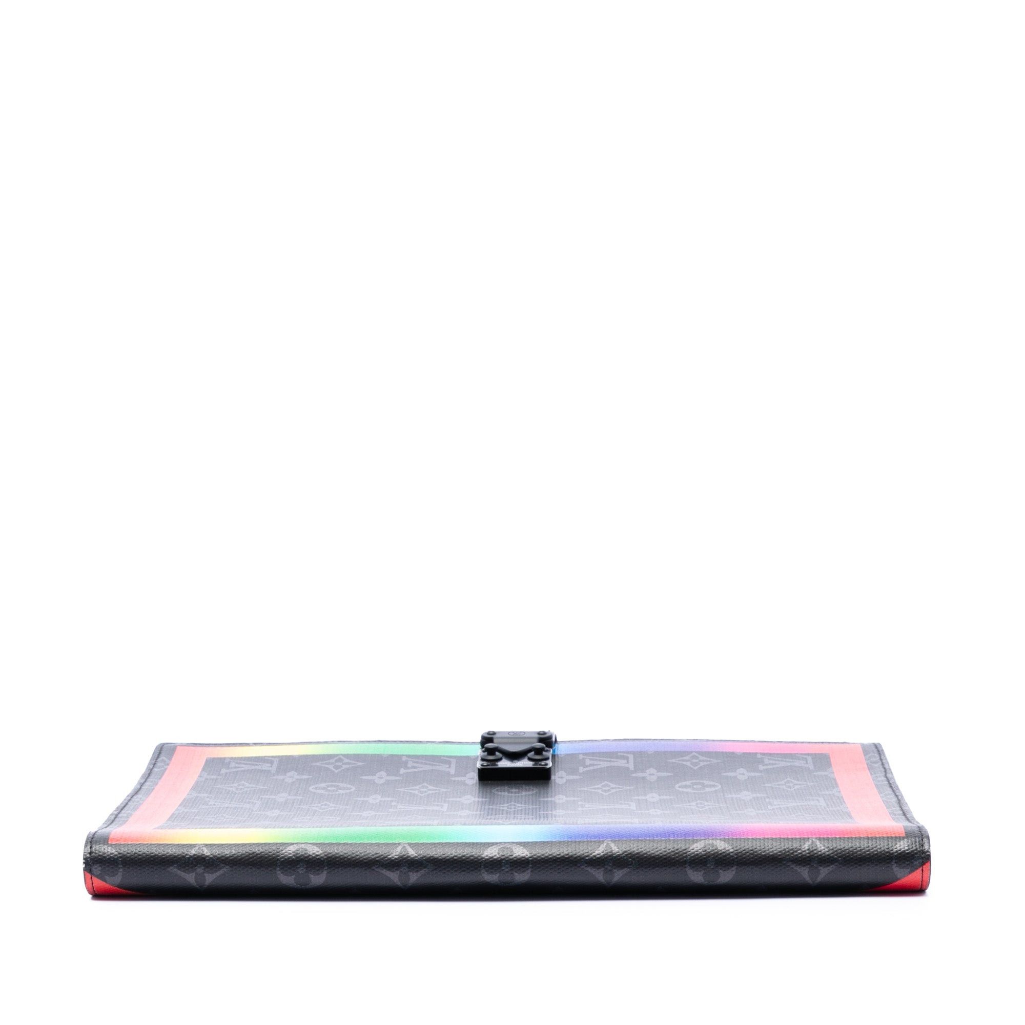 Louis Vuitton Monogram Eclipse Rainbow Franck Folder Size ONE SIZE - 3 Thumbnail
