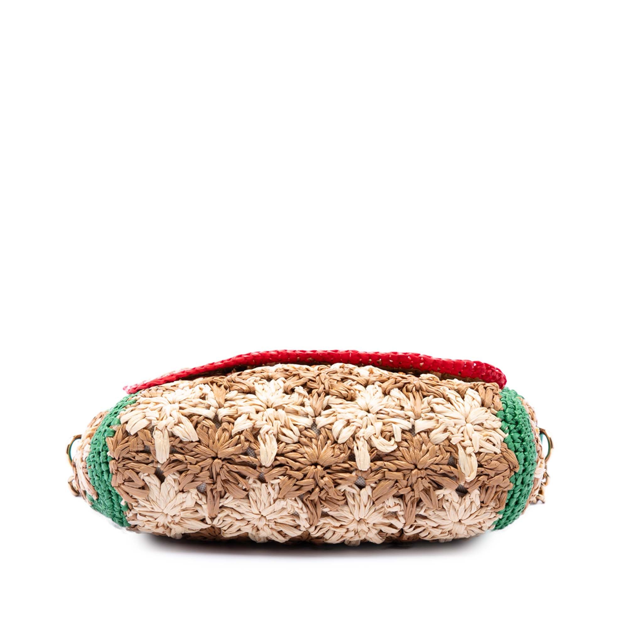Gucci Small GG Marmont Raffia Crossbody Size ONE SIZE - 3 Thumbnail