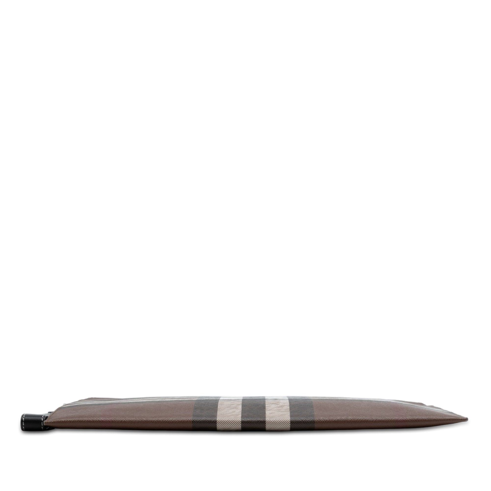 Burberry Check Coated Canvas Zip Pouch Size ONE SIZE - 3 Thumbnail