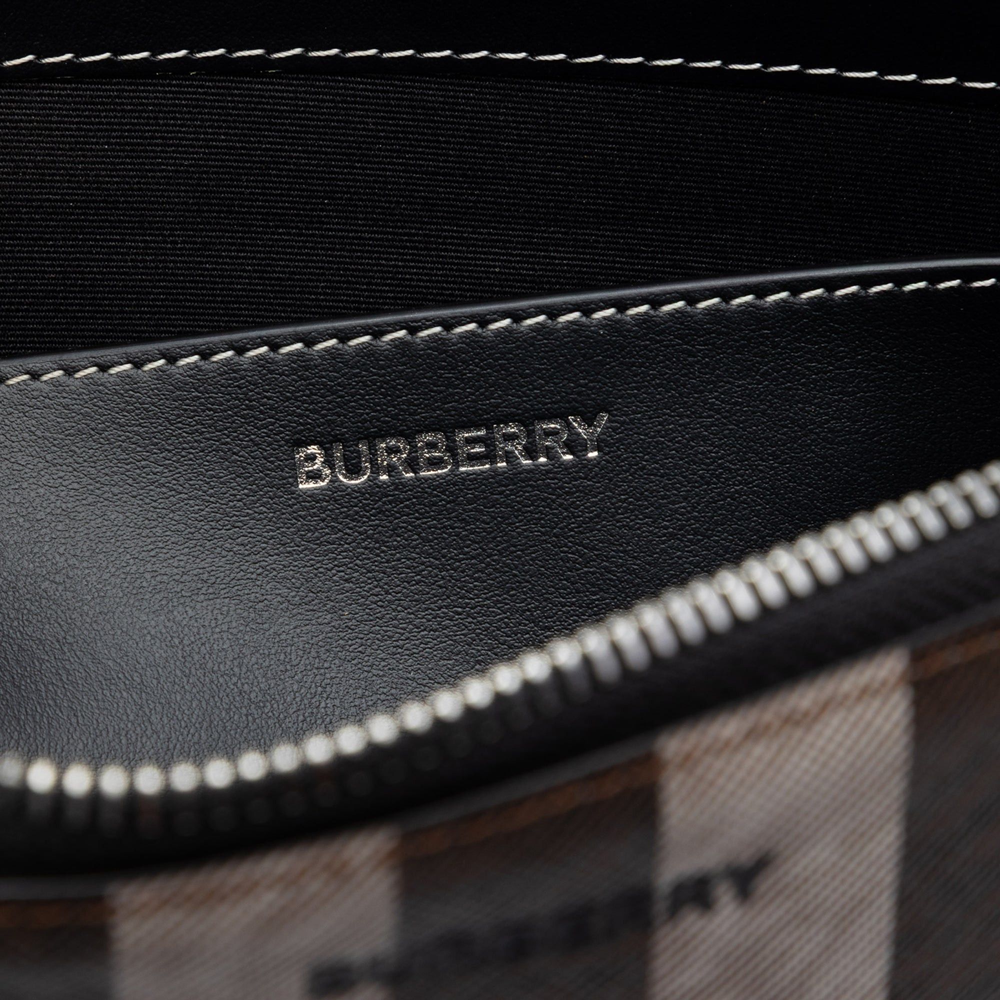Burberry Check Coated Canvas Zip Pouch Size ONE SIZE - 5 Thumbnail