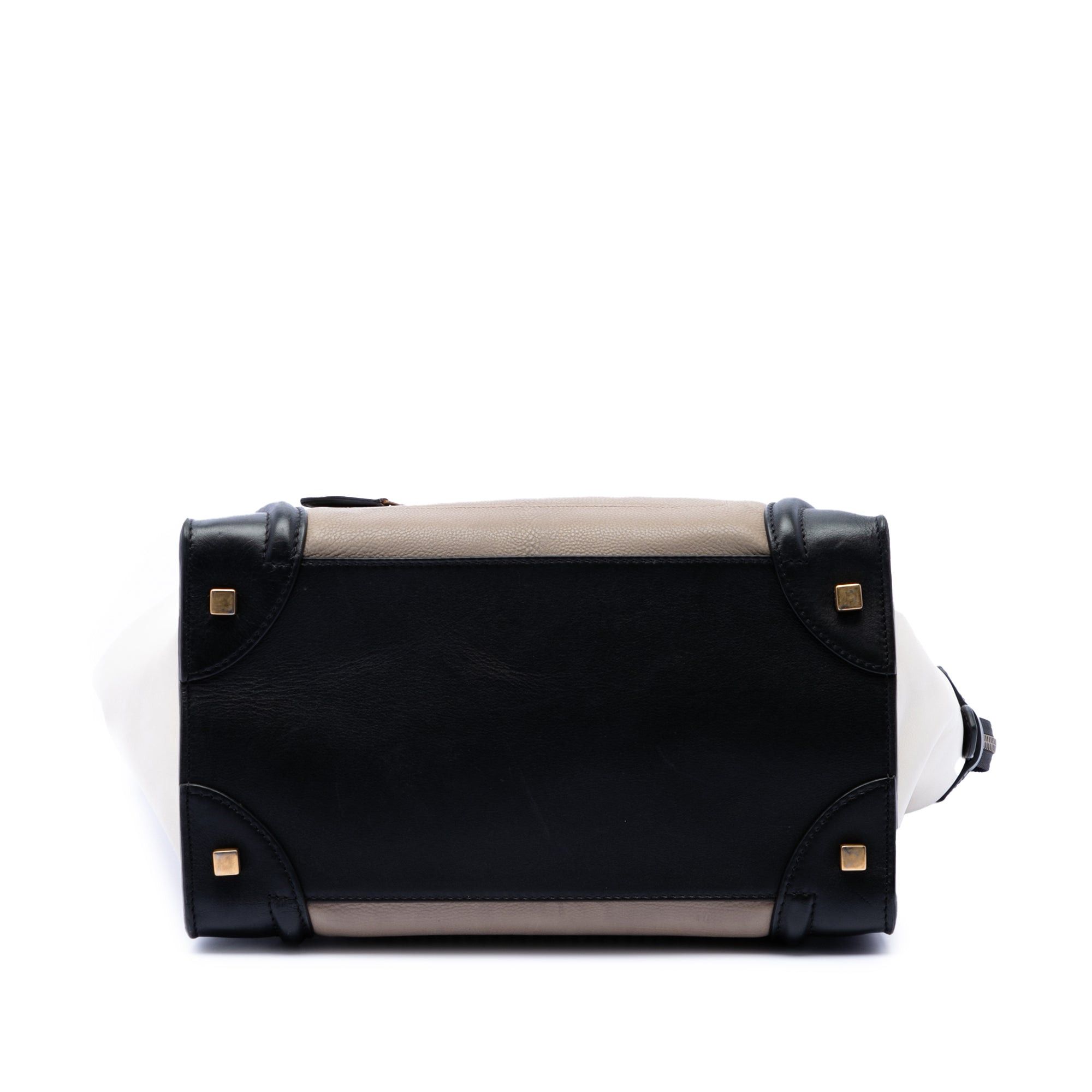Celine Mini Tricolor Leather Luggage Tote Size ONE SIZE - 3 Thumbnail