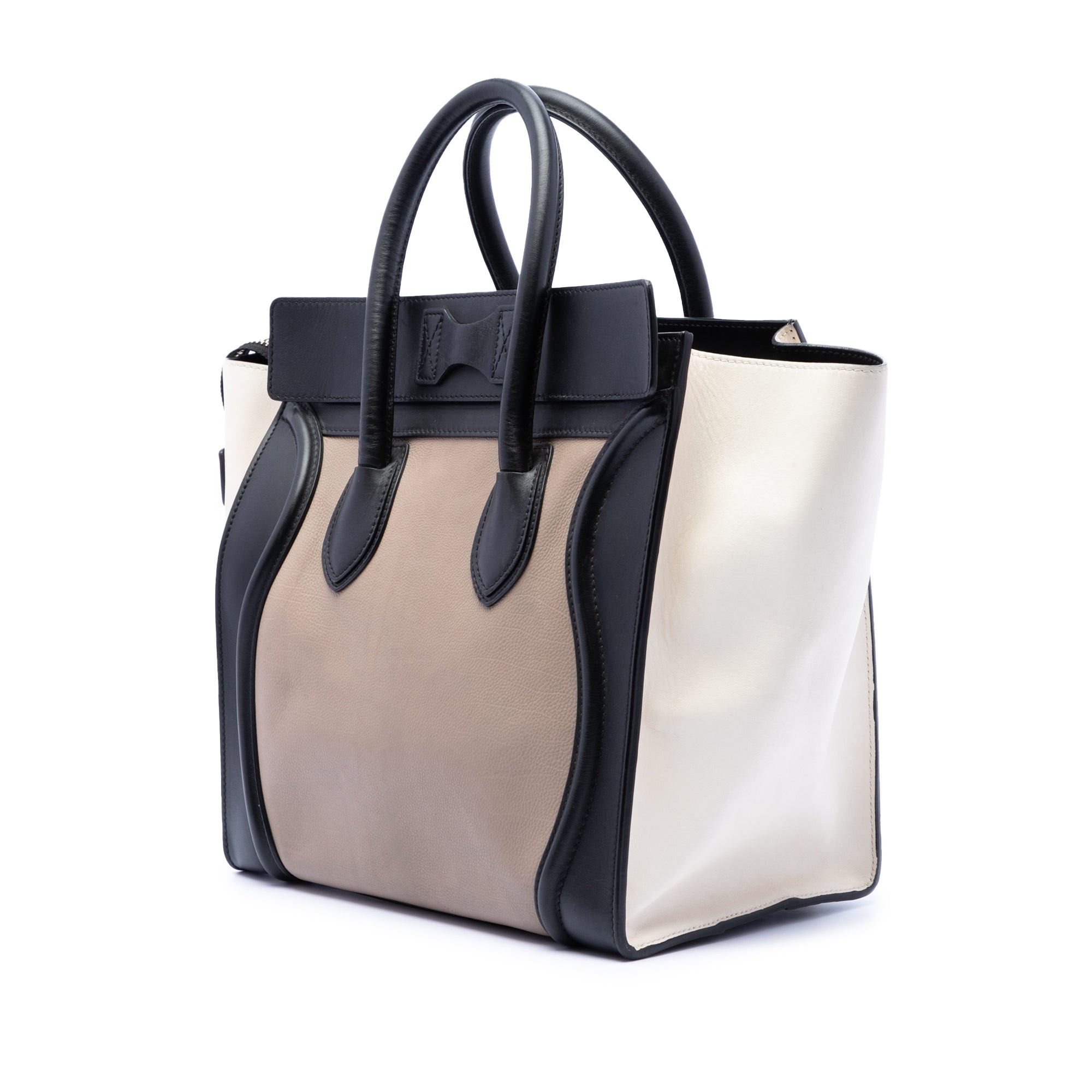 Celine Mini Tricolor Leather Luggage Tote Size ONE SIZE - 2 Thumbnail